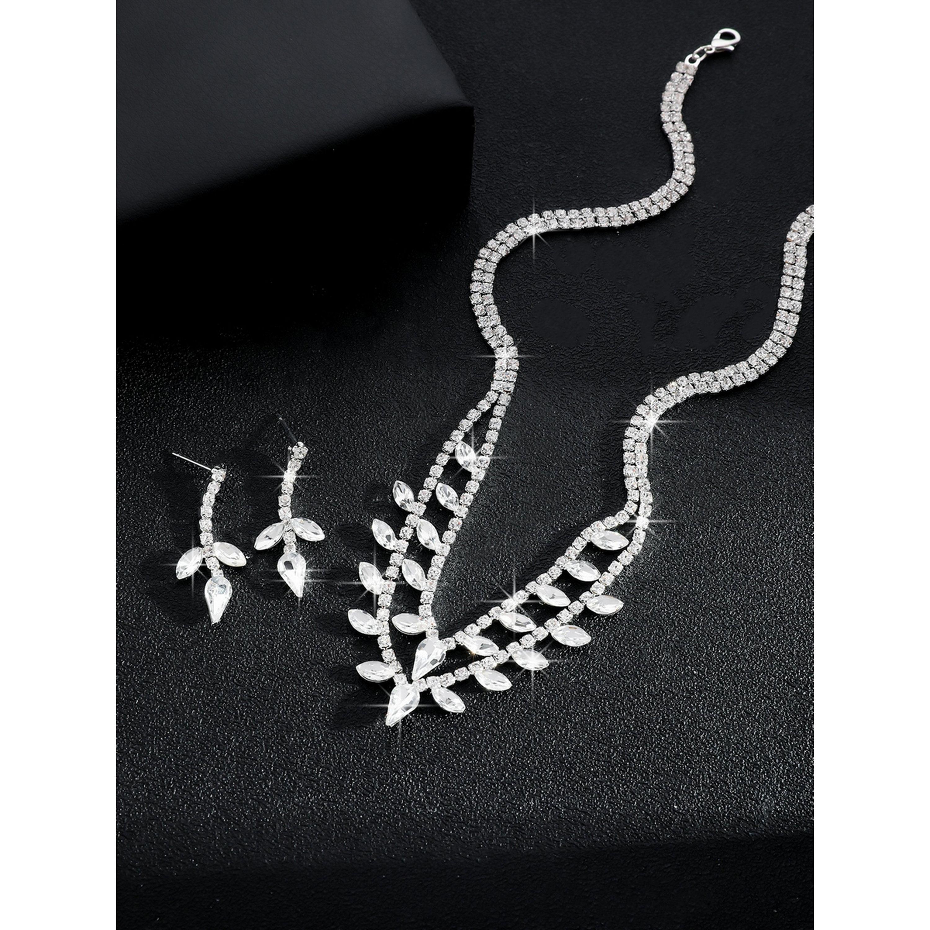 Take Two 2-Piece Embellished Necklace And Earrings Jewelry Set-women-watchesandjewellery-jewellery-jewellerysets-image-6