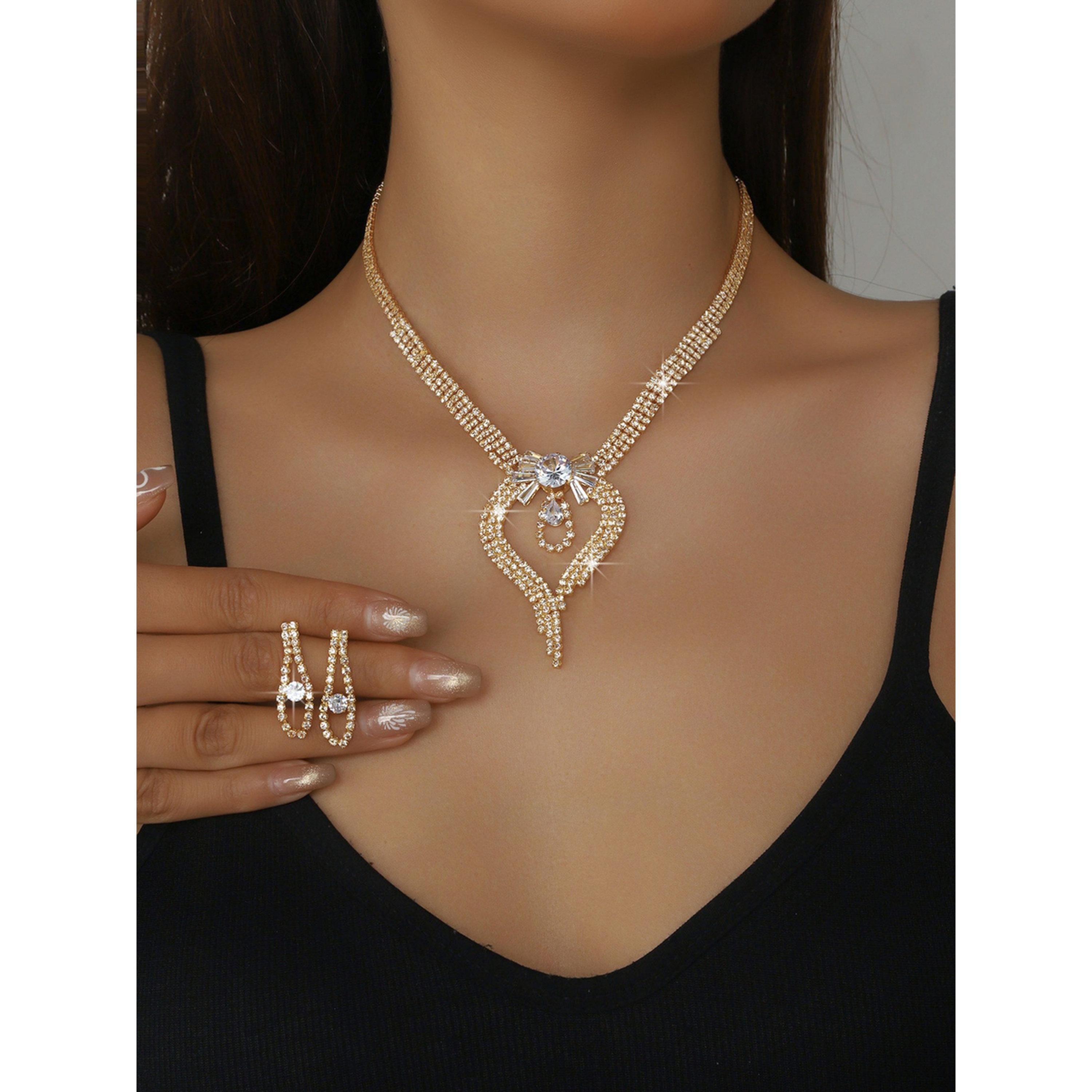 Take Two 2-Piece Embellished Necklace And Earrings Jewelry Set-women-watchesandjewellery-jewellery-jewellerysets-image-2