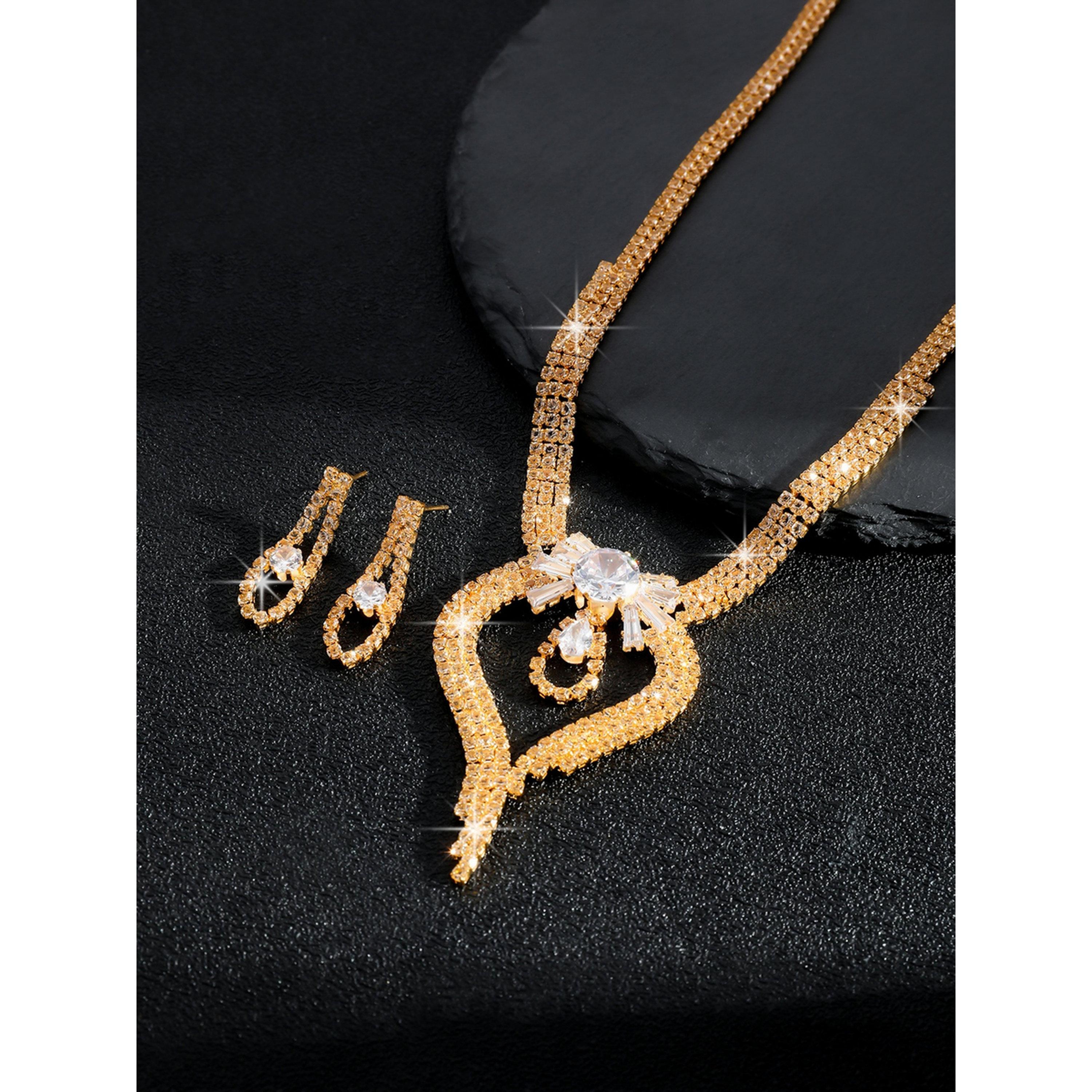Take Two 2-Piece Embellished Necklace And Earrings Jewelry Set-women-watchesandjewellery-jewellery-jewellerysets-image-6