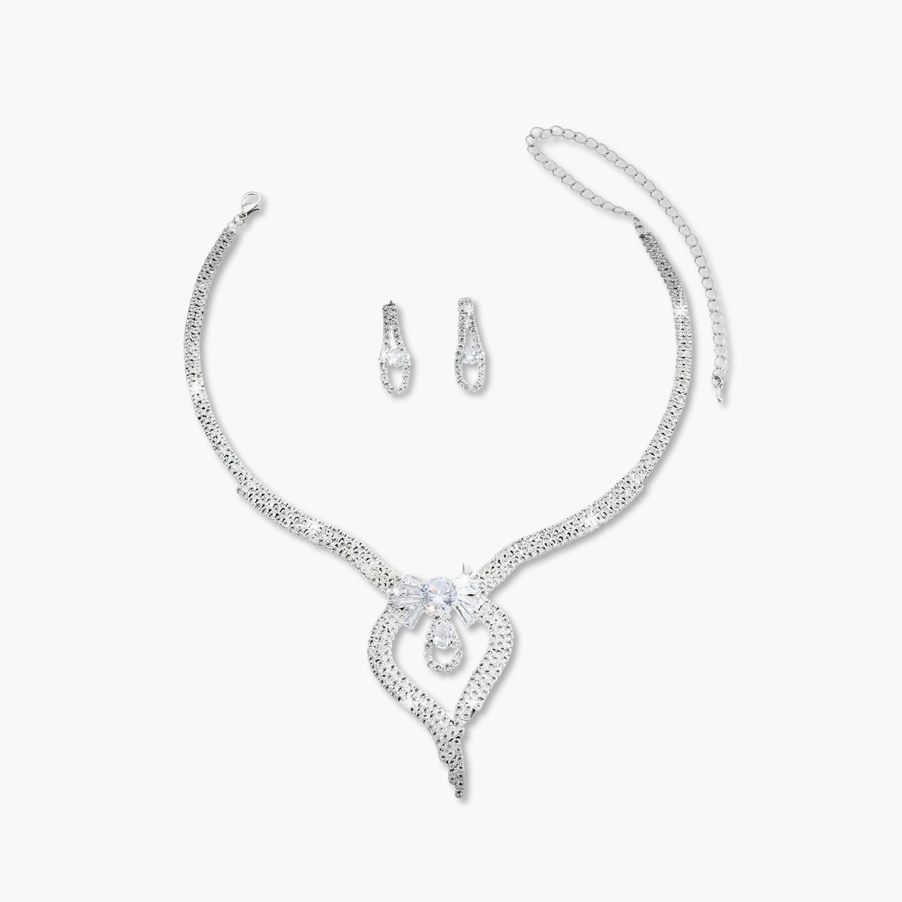 Take Two 2-Piece Embellished Necklace And Earrings Jewelry Set-women-watchesandjewellery-jewellery-jewellerysets-image-1