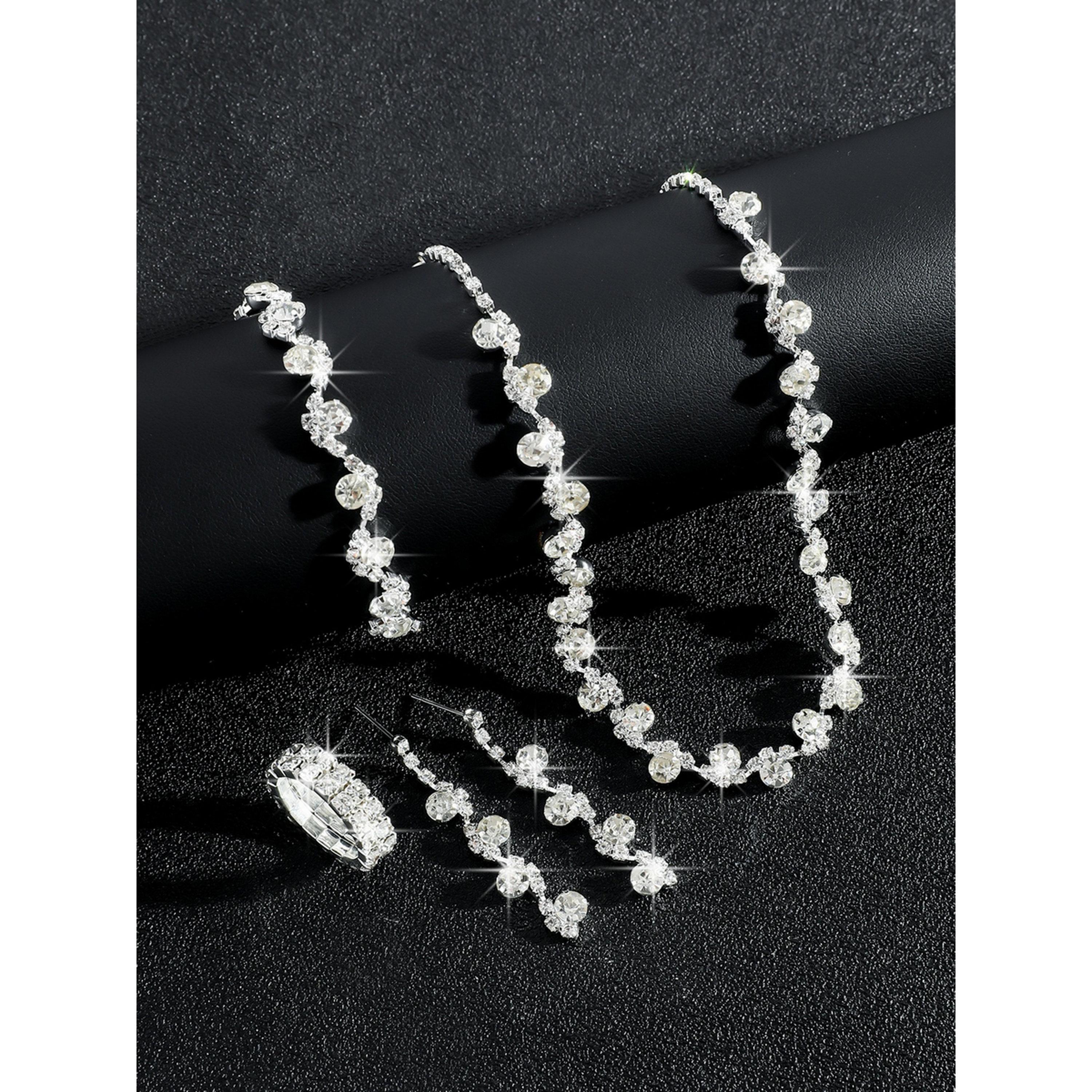 Take Two 4-Piece Embellished Necklace, Bracelet, Ring And Earrings Jewelry Set-women-watchesandjewellery-jewellery-jewellerysets-image-3