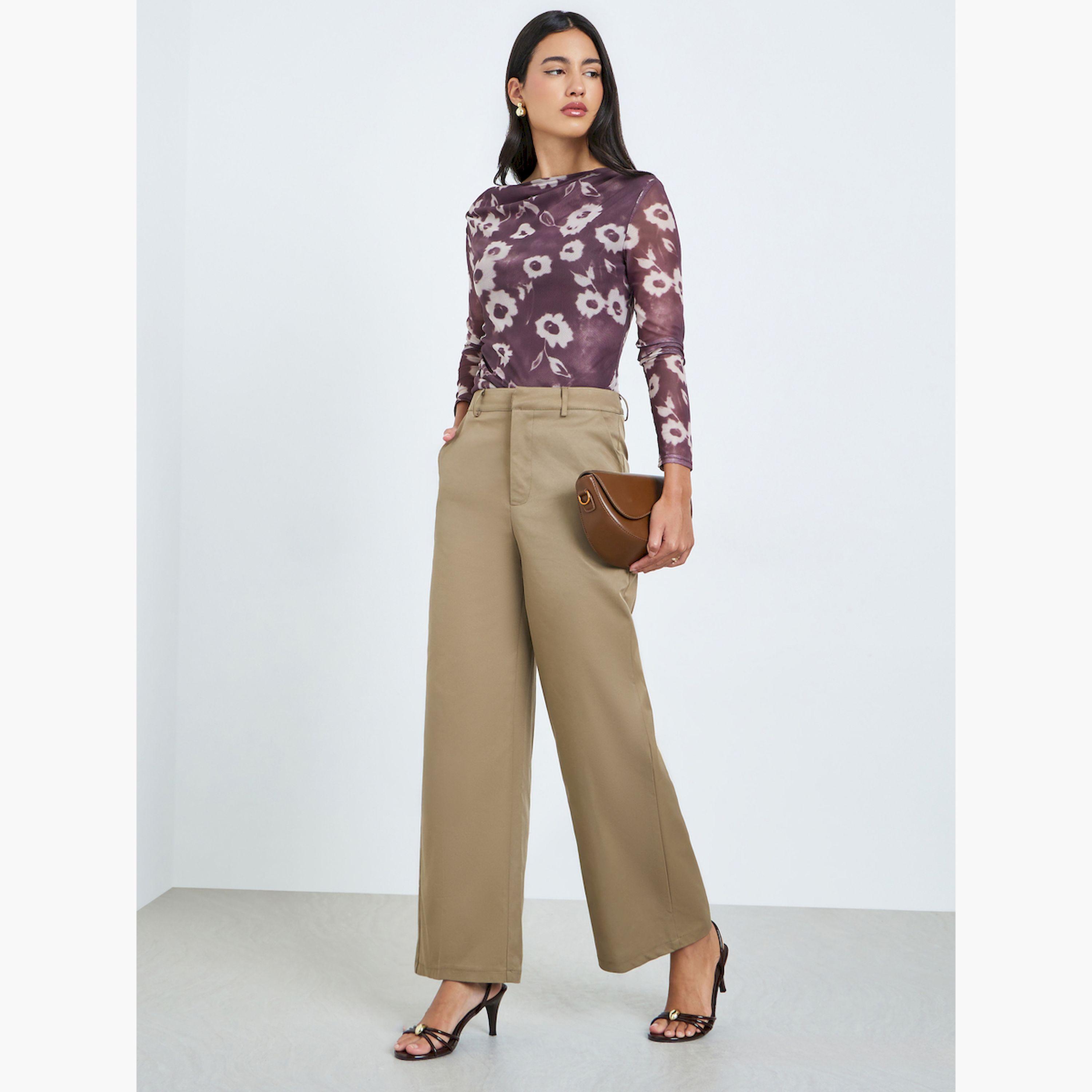بنطال بقصة أرجل واسعة-women-clothing-bottoms-trousers-image-2