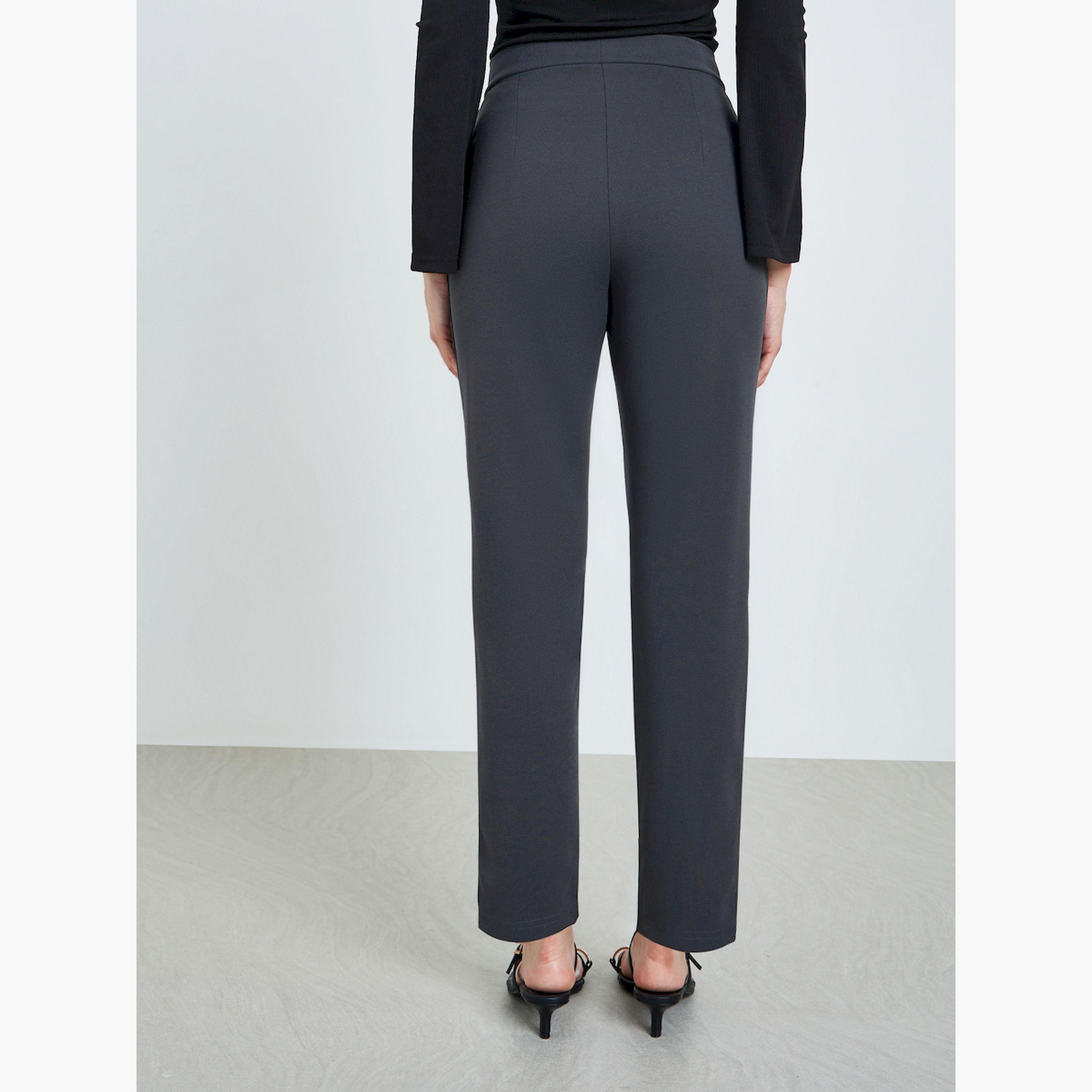 بنطال رمادي خصر عالي وقصة مدببة-women-clothing-bottoms-trousers-image-4