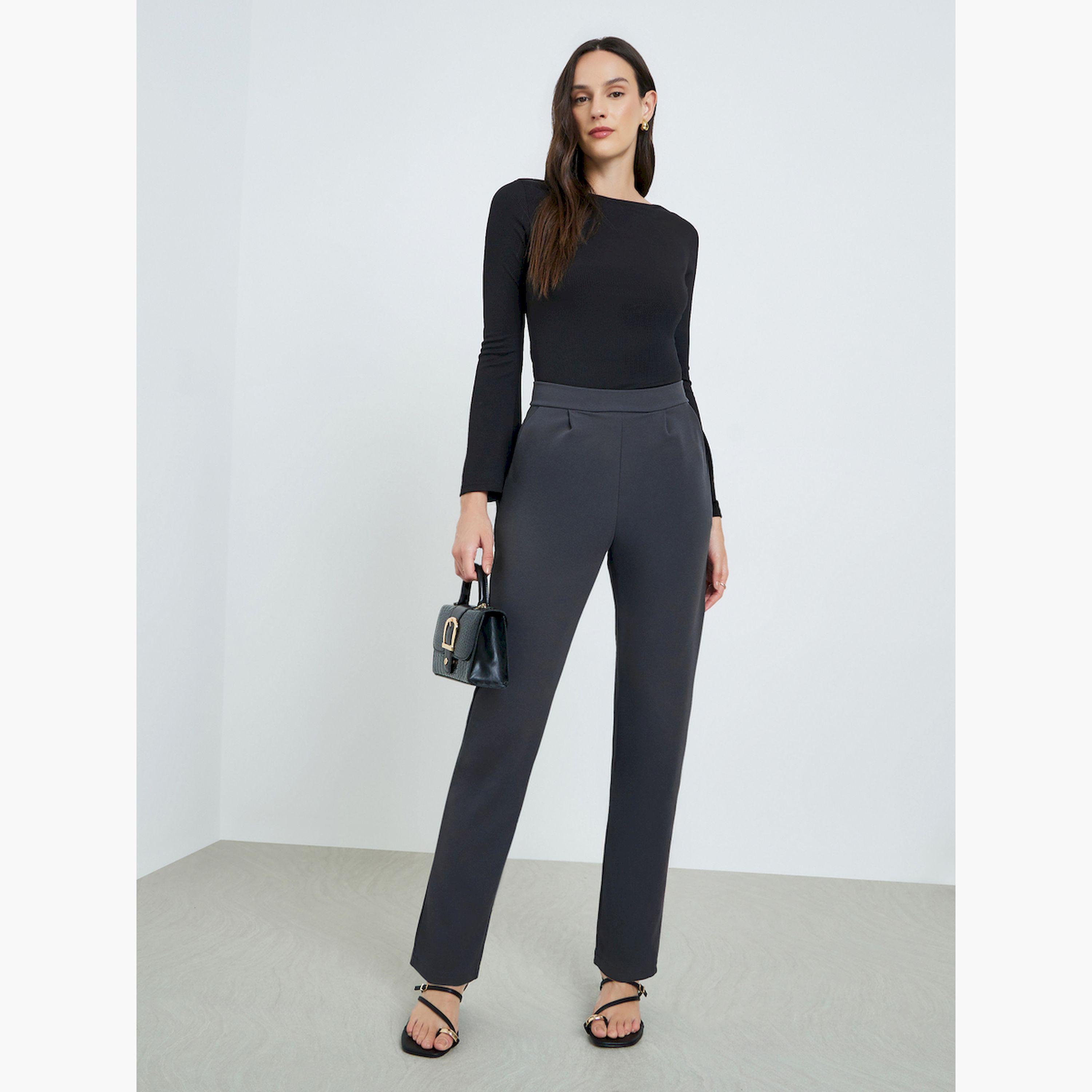 بنطال رمادي خصر عالي وقصة مدببة-women-clothing-bottoms-trousers-image-5