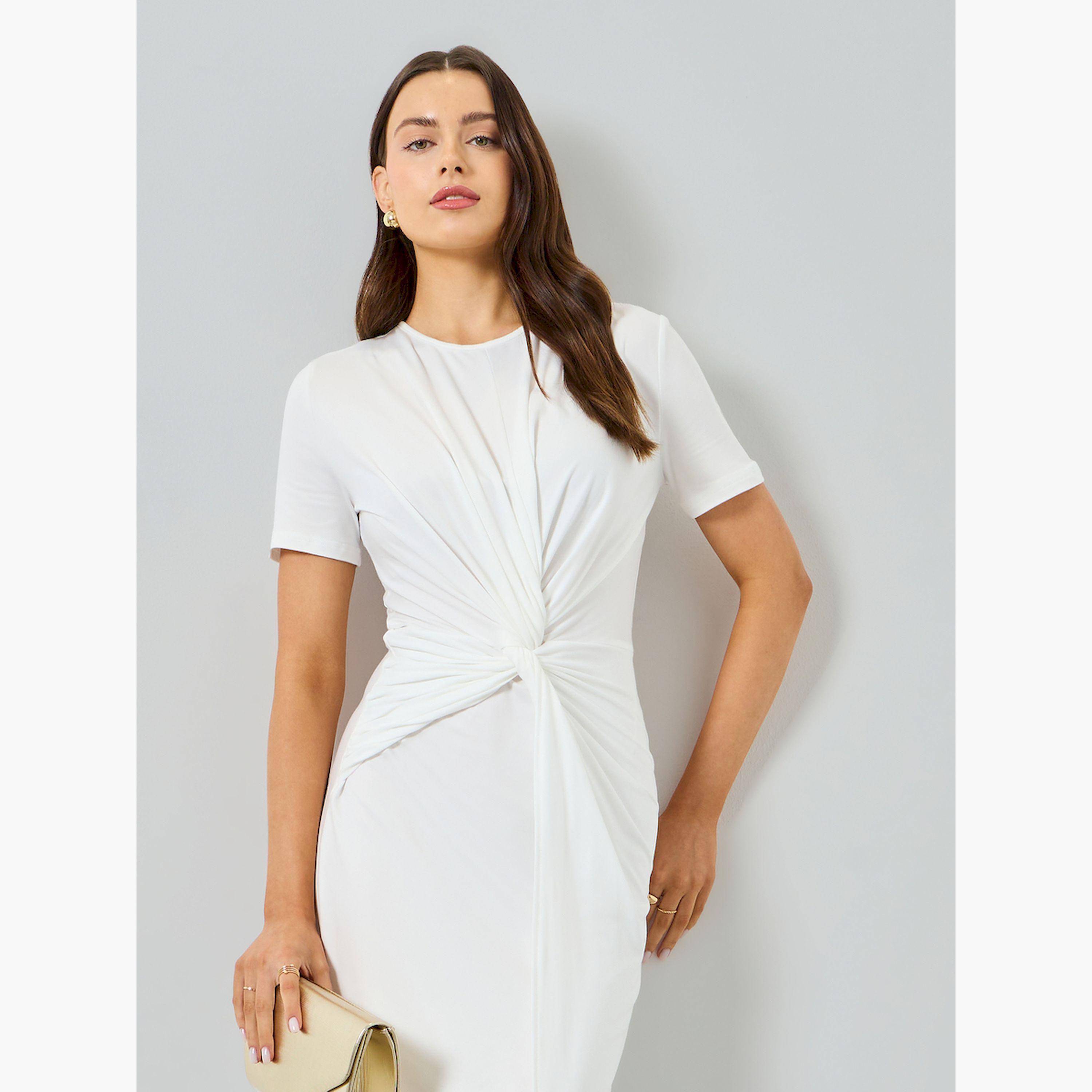 فستان طويل قصة ضيقة بخصر محدد-women-clothing-dresses-image-2