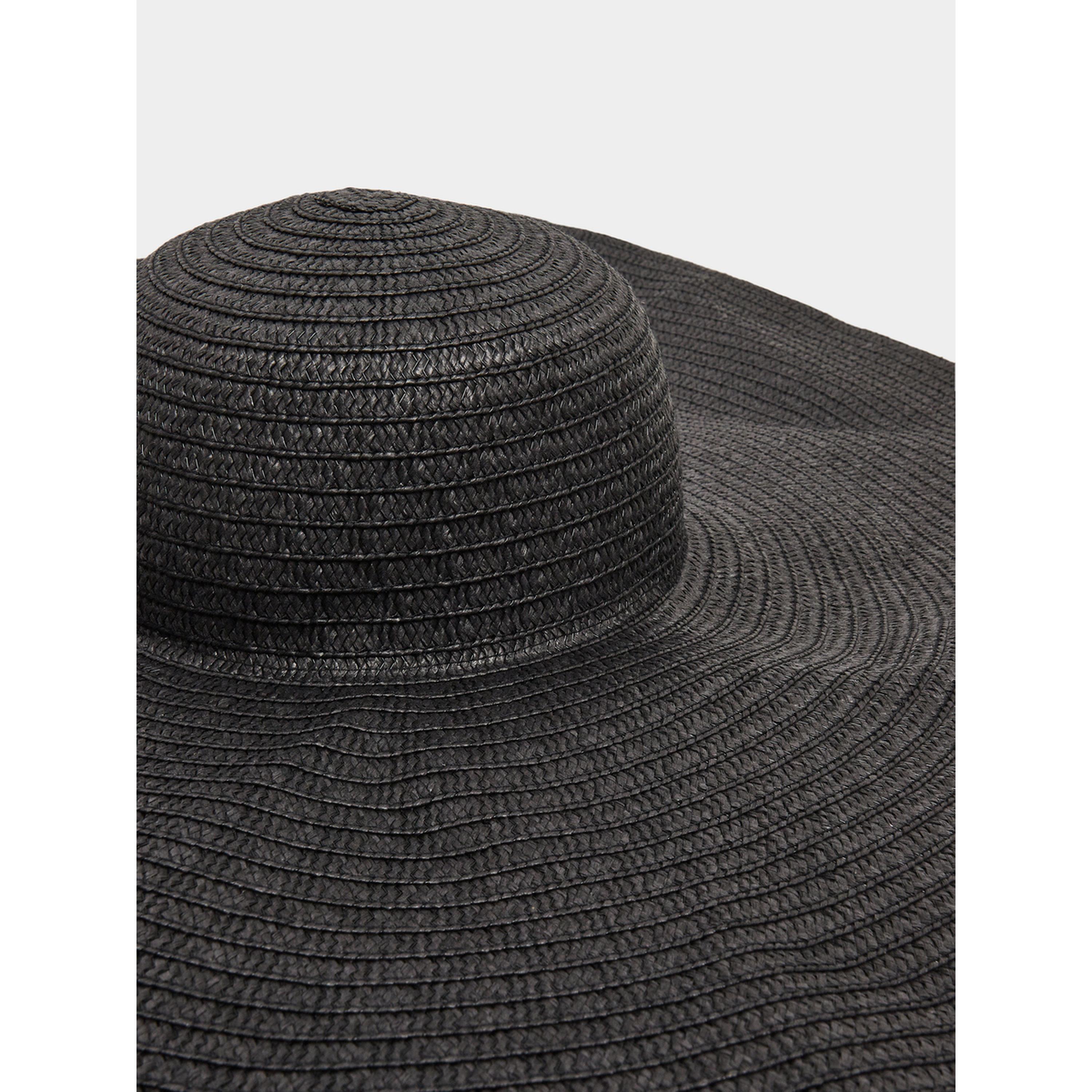 قبعة شمس قش بحافة واسعة-women-clothingaccessories-capsandhats-image-3