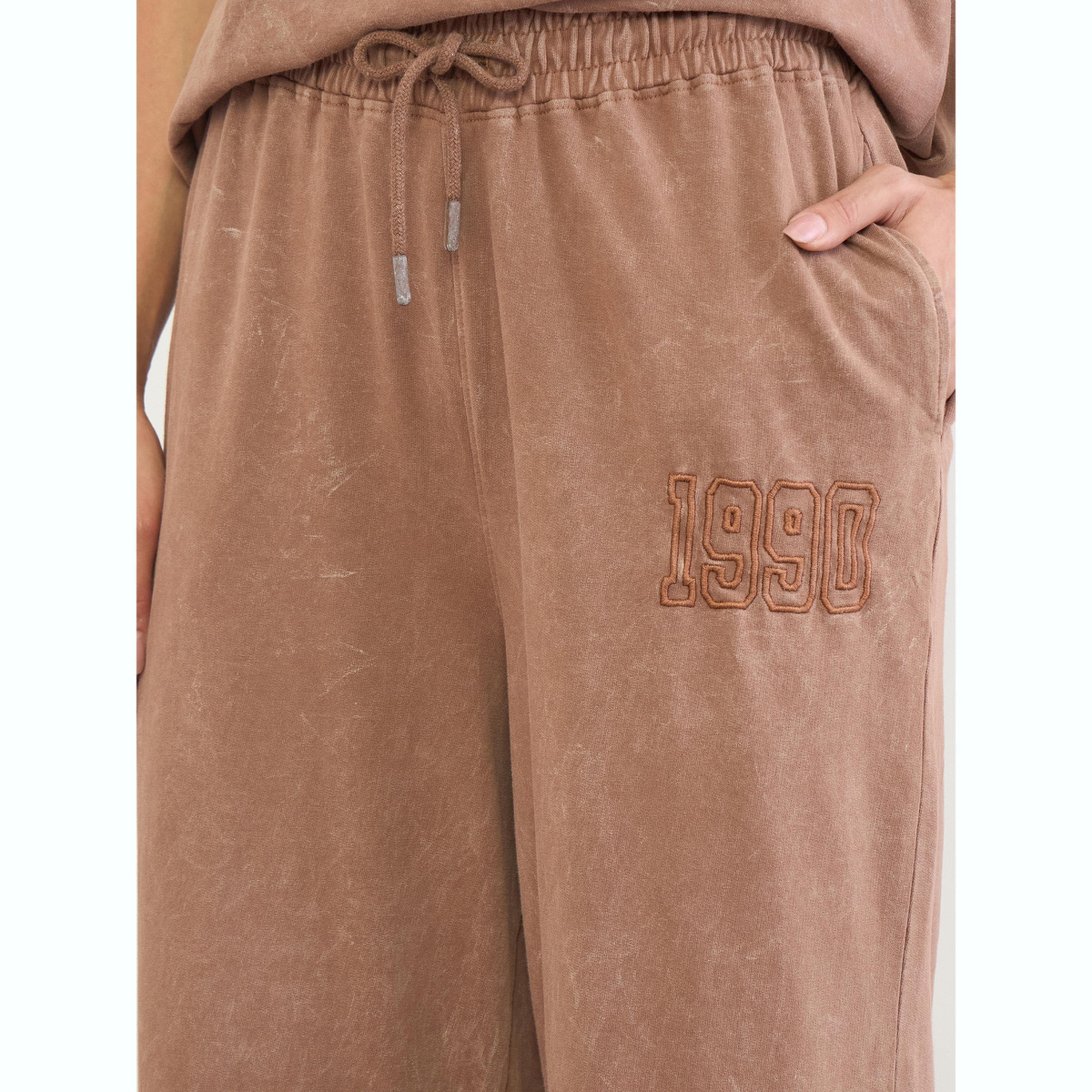 Styli Oversized Acid Wash Embroidered T-Shirt and Joggers Set-women-clothing-coordsets-image-5