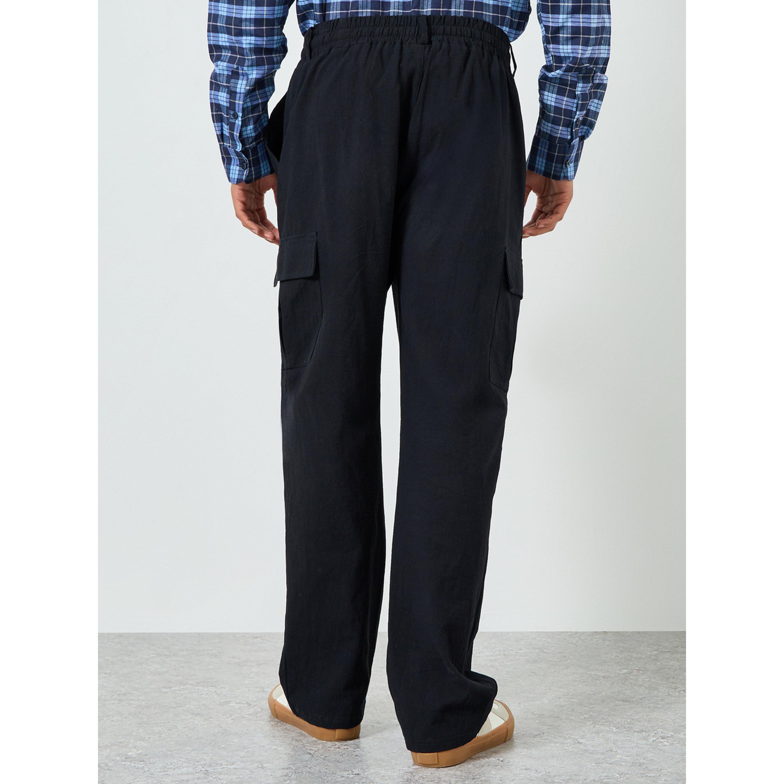بنطال كارغو برباط خصر-men-clothing-bottoms-joggers-image-4