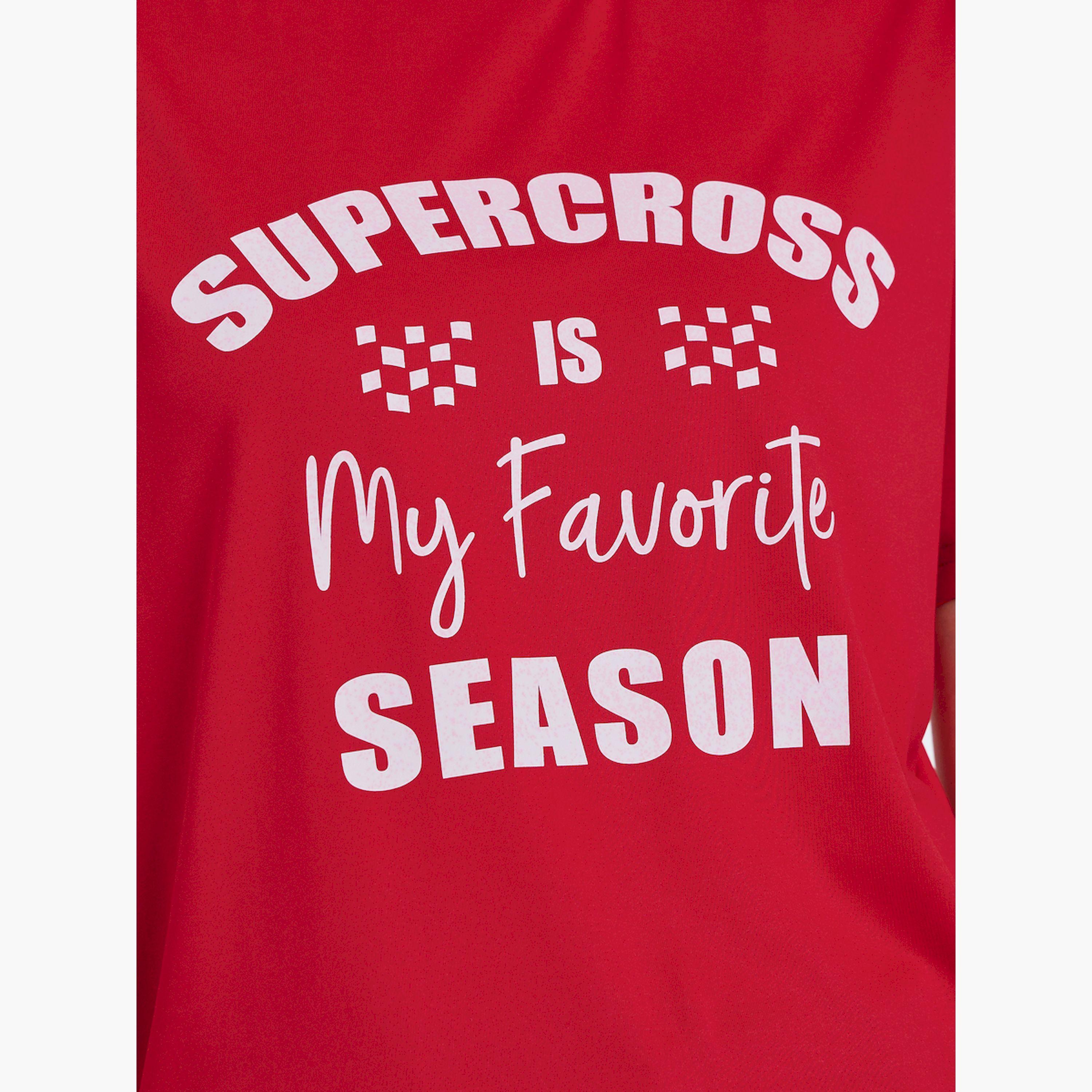 Take Two Red Slogan Print Regular Fit T-Shirt-women-clothing-tshirts-image-5