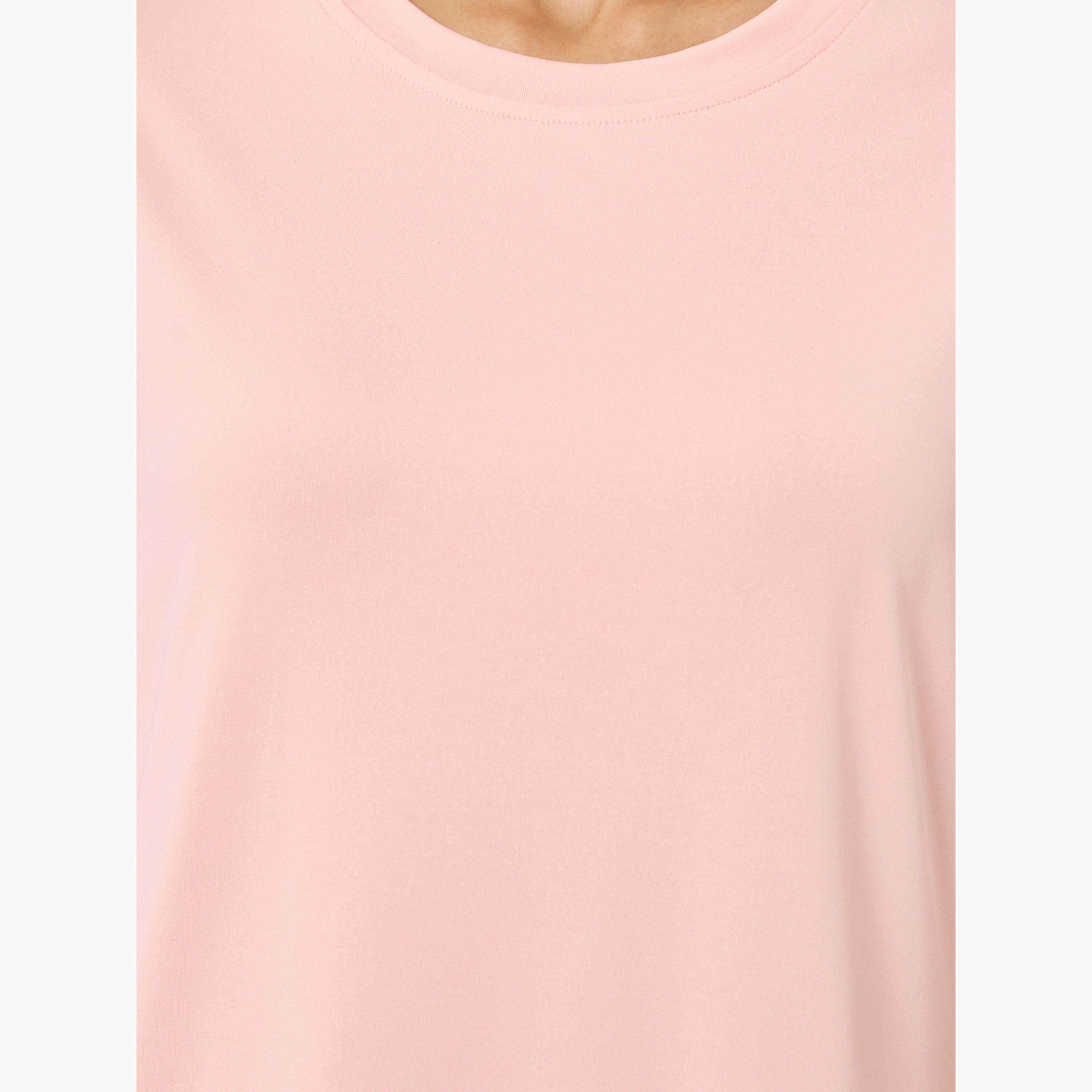 تيك تو × ستايلي - فستان تيشيرت وردي قصير الأكمام-women-clothing-nightwear-nighties-image-4