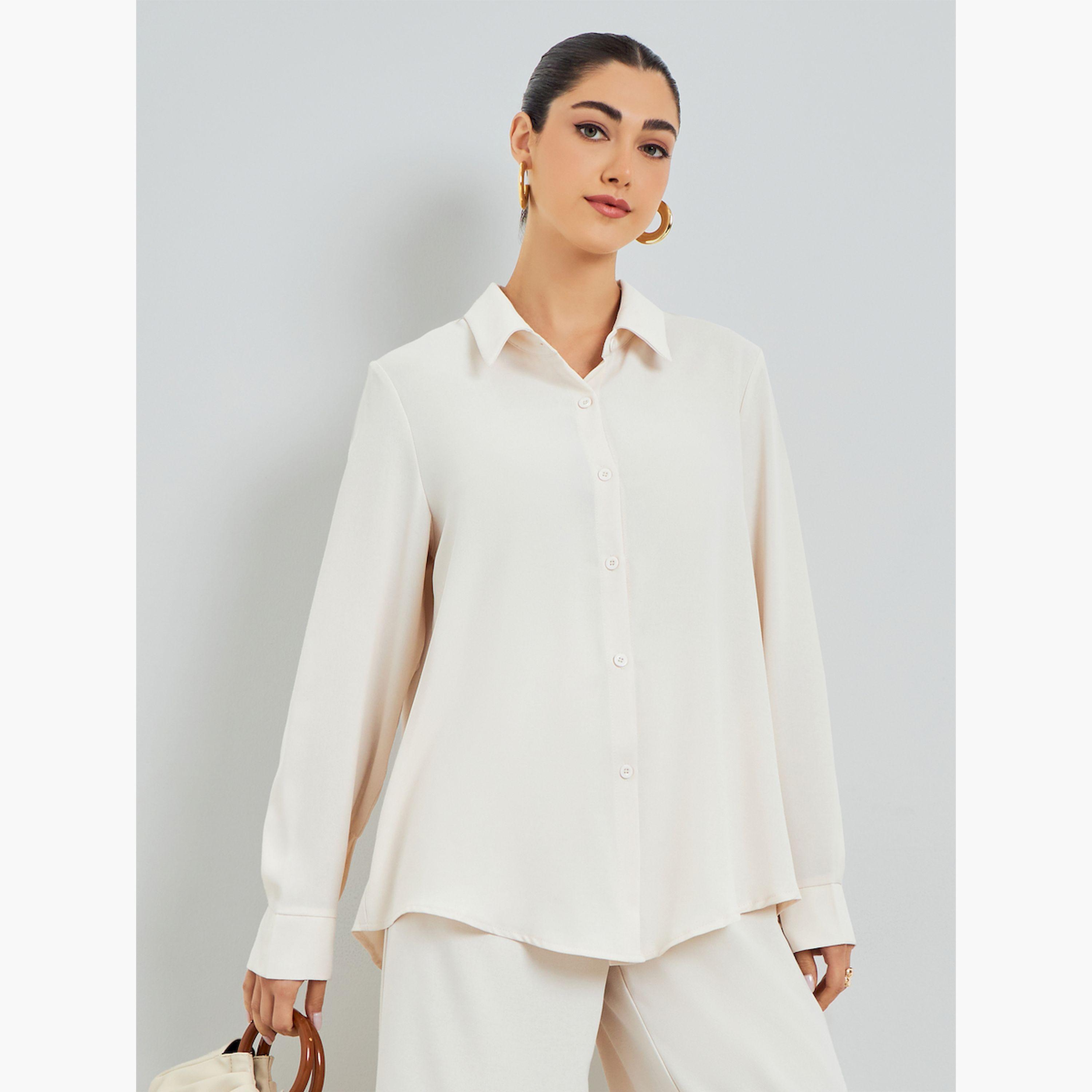 مجموعة محتشمة من بنطال بأرجل واسعة وقميص بقصة واسعة-women-arabicclothing-sets-image-2