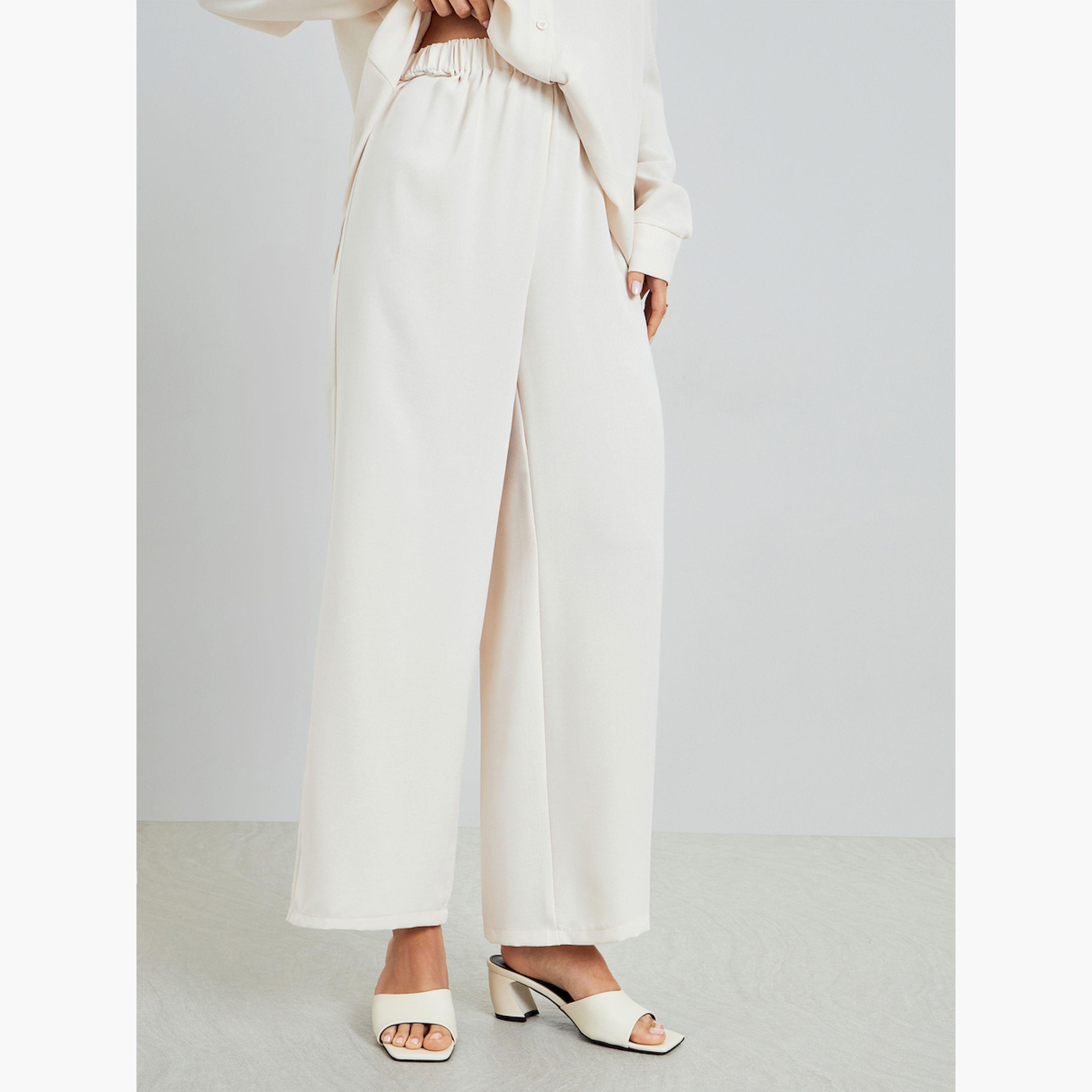 مجموعة محتشمة من بنطال بأرجل واسعة وقميص بقصة واسعة-women-arabicclothing-sets-image-5