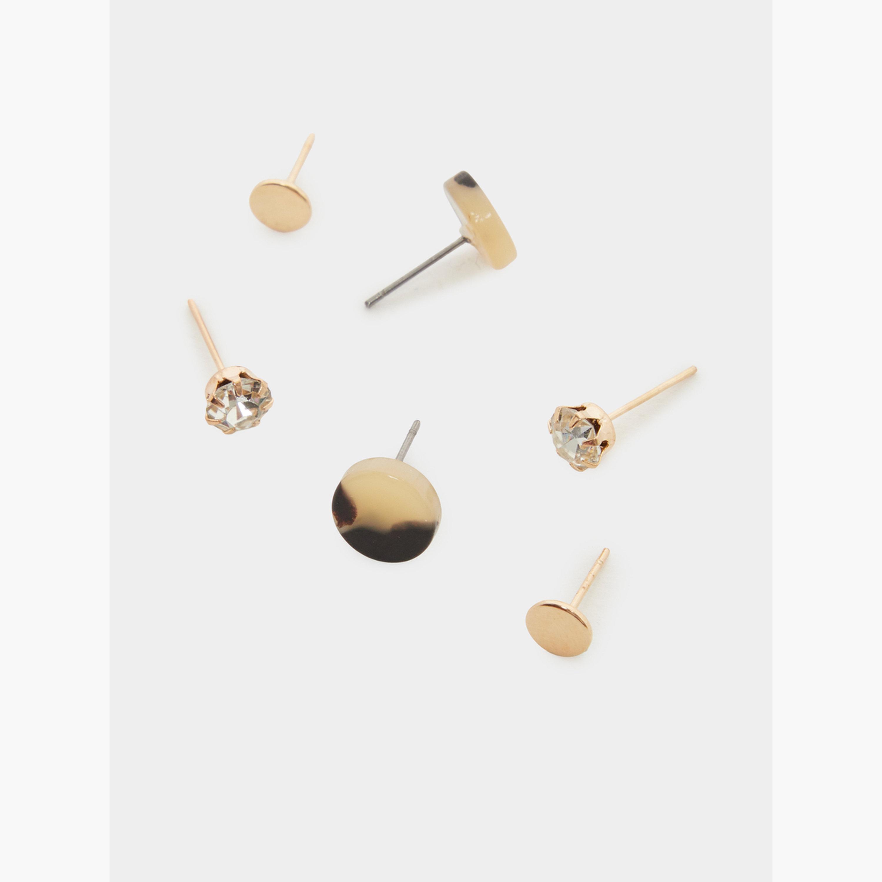 مجموعة من 9 أقراط حلقية ذهبية-women-watchesandjewellery-jewellery-earrings-image-2