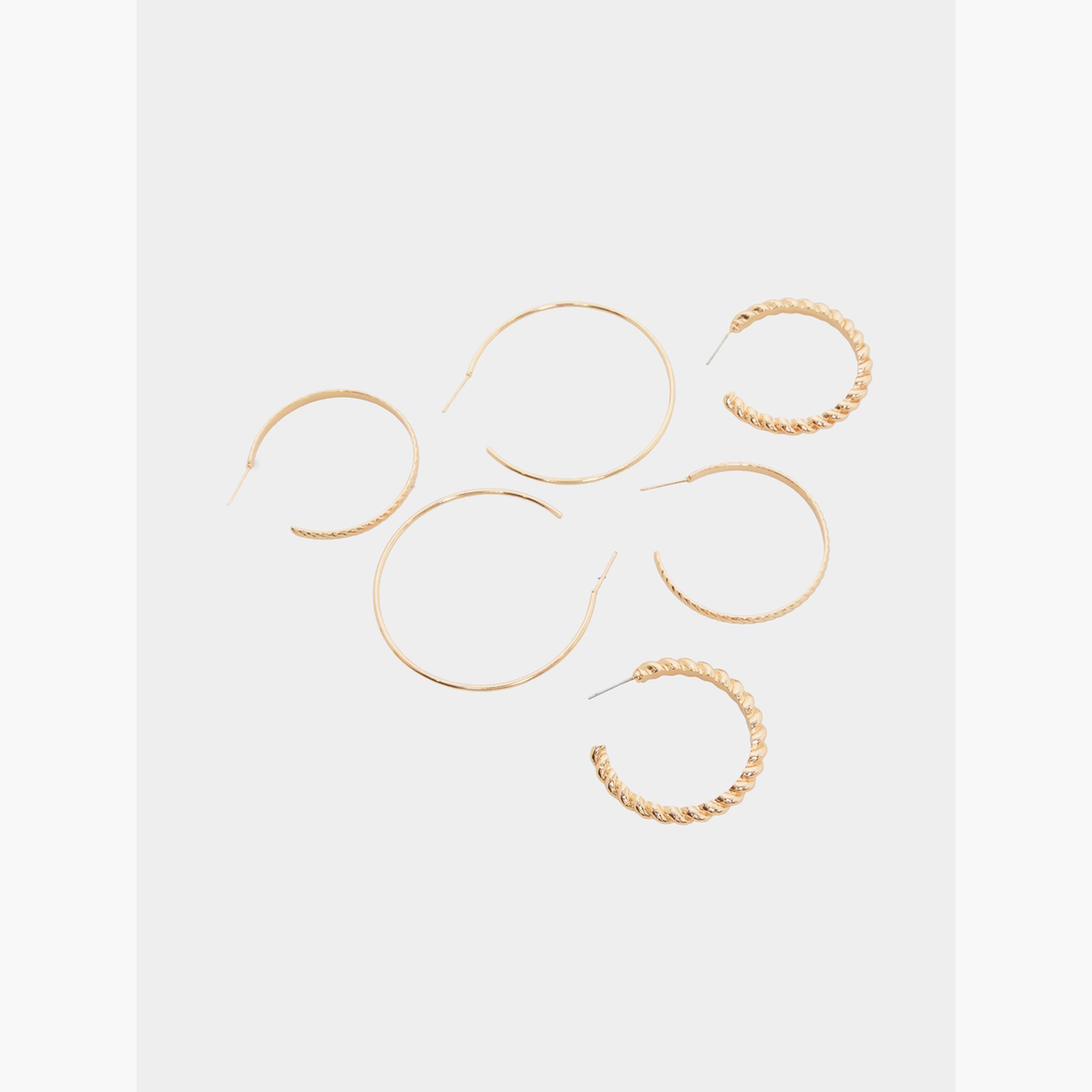 عبوة من 6 قطع أقراط حلقية-women-watchesandjewellery-jewellery-earrings-image-2