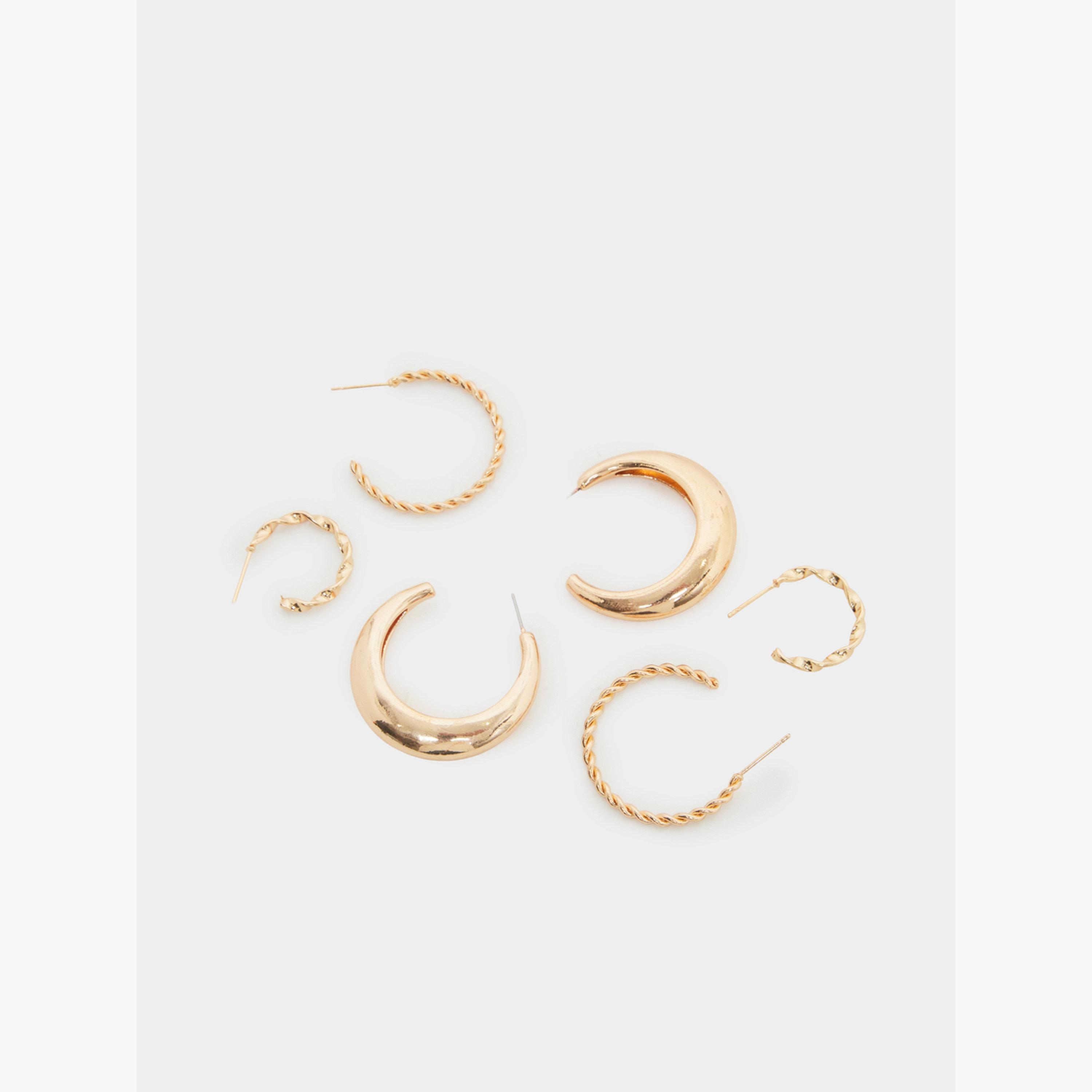 عبوة من 6 قطع أقراط حلقية-women-watchesandjewellery-jewellery-earrings-image-3