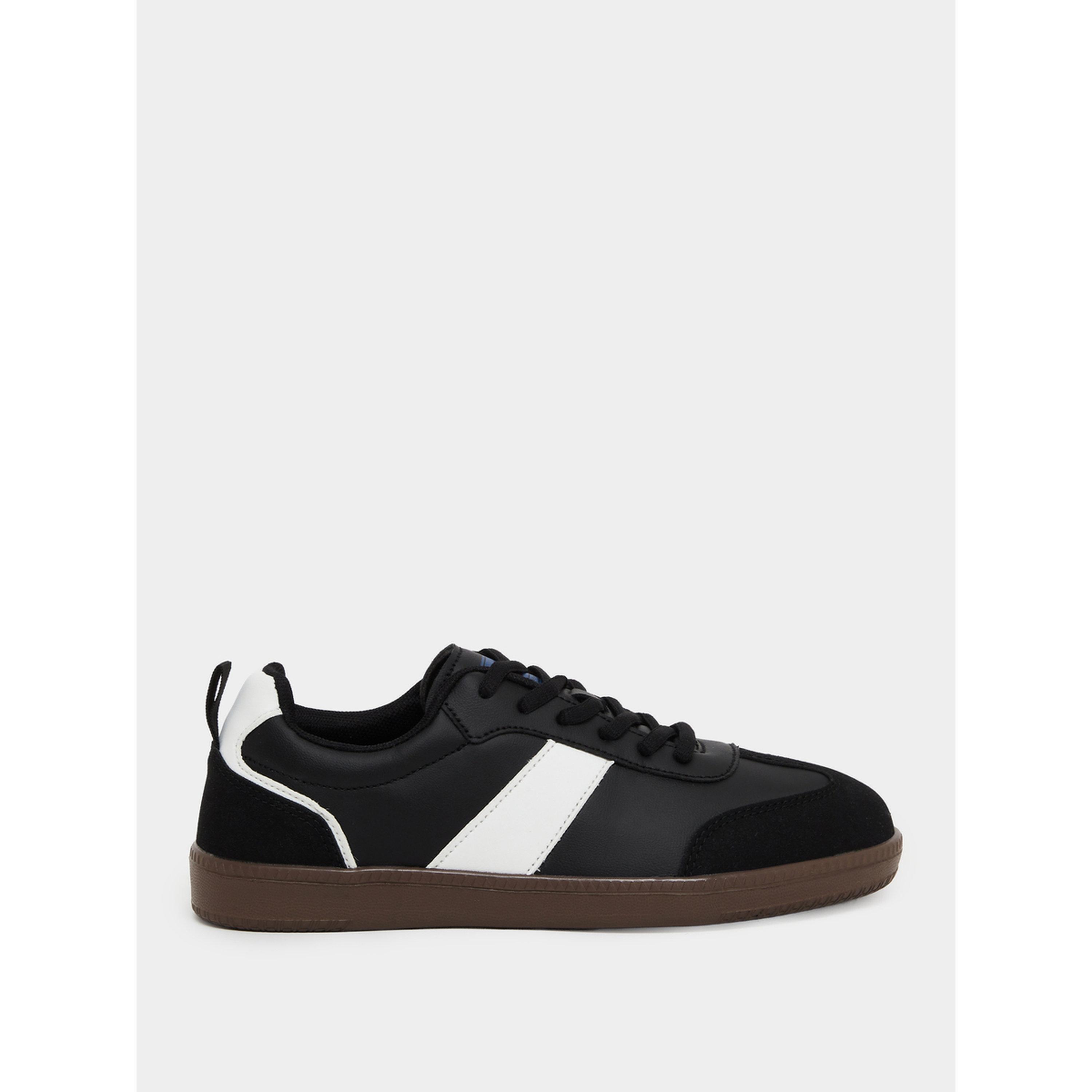 Styli Women Black Retro Lace Up Sneakers-women-shoes-sneakers-image-2