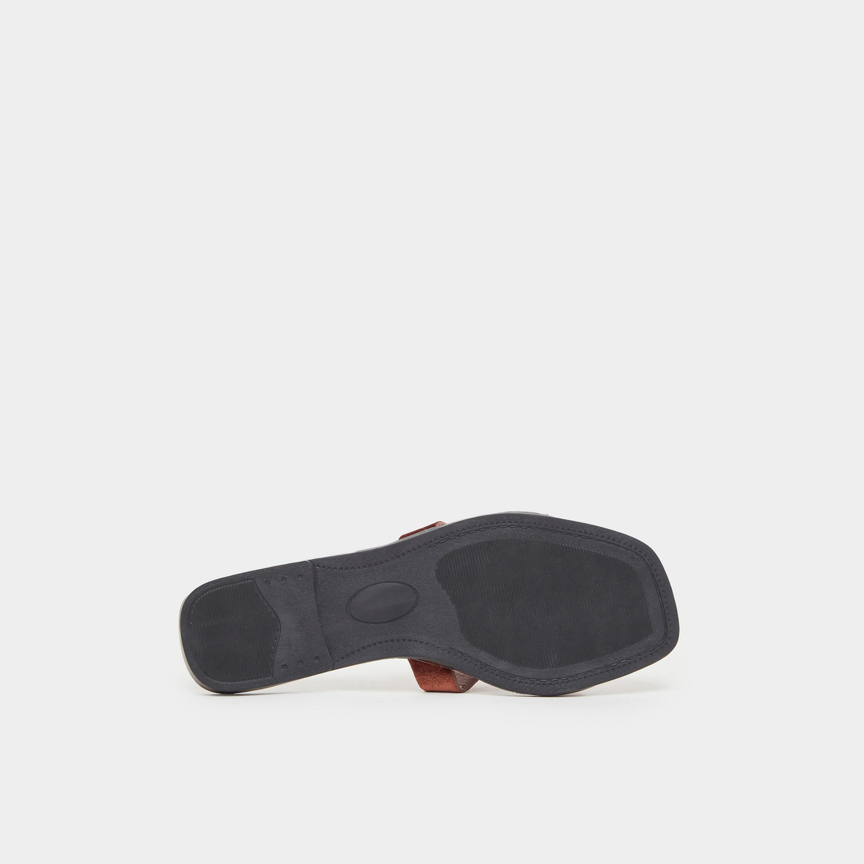 Styli Brown Flat Sandals-women-shoes-sandals-flats-image-6