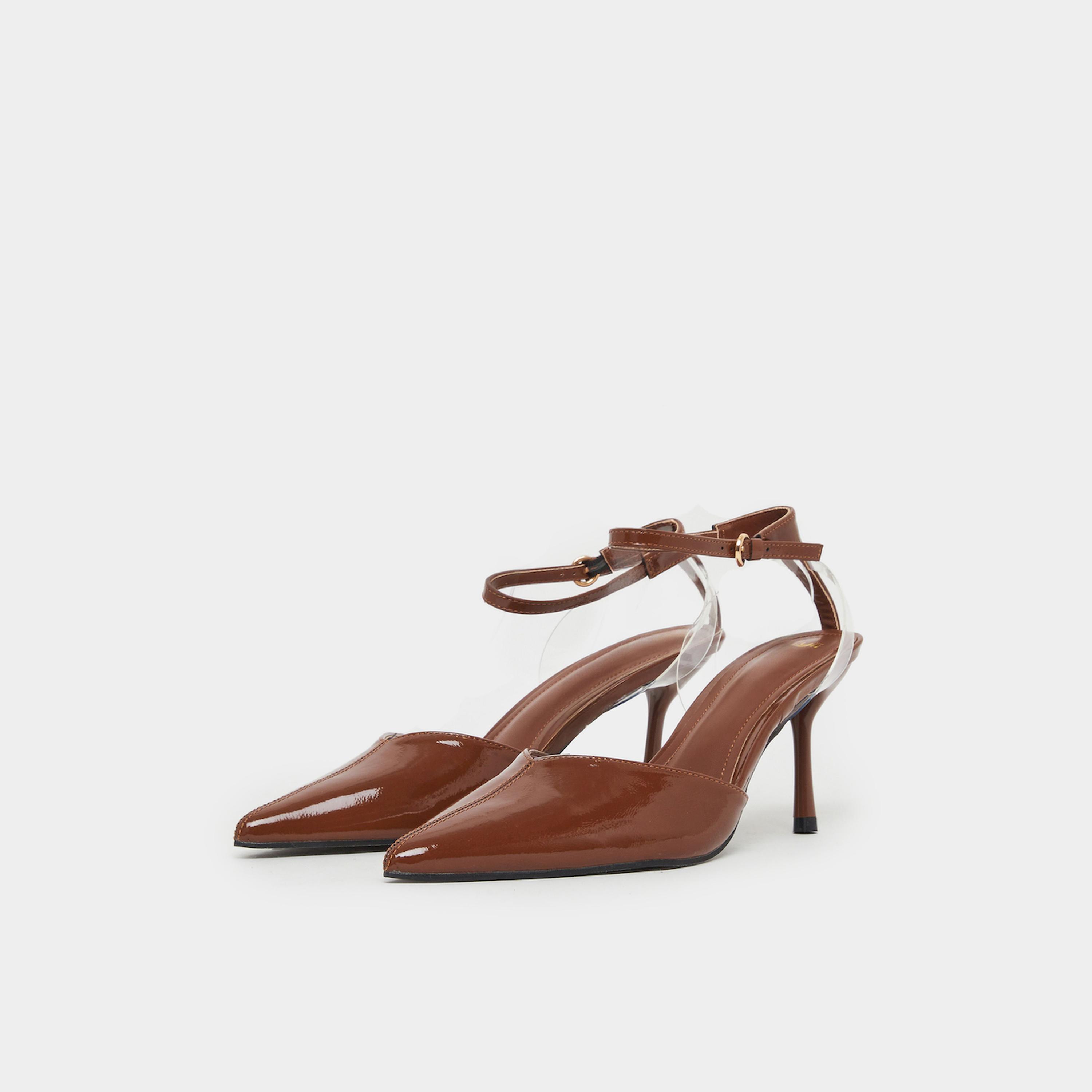 حذاء بني مدبب بسير كاحل-women-shoes-heels-image-1