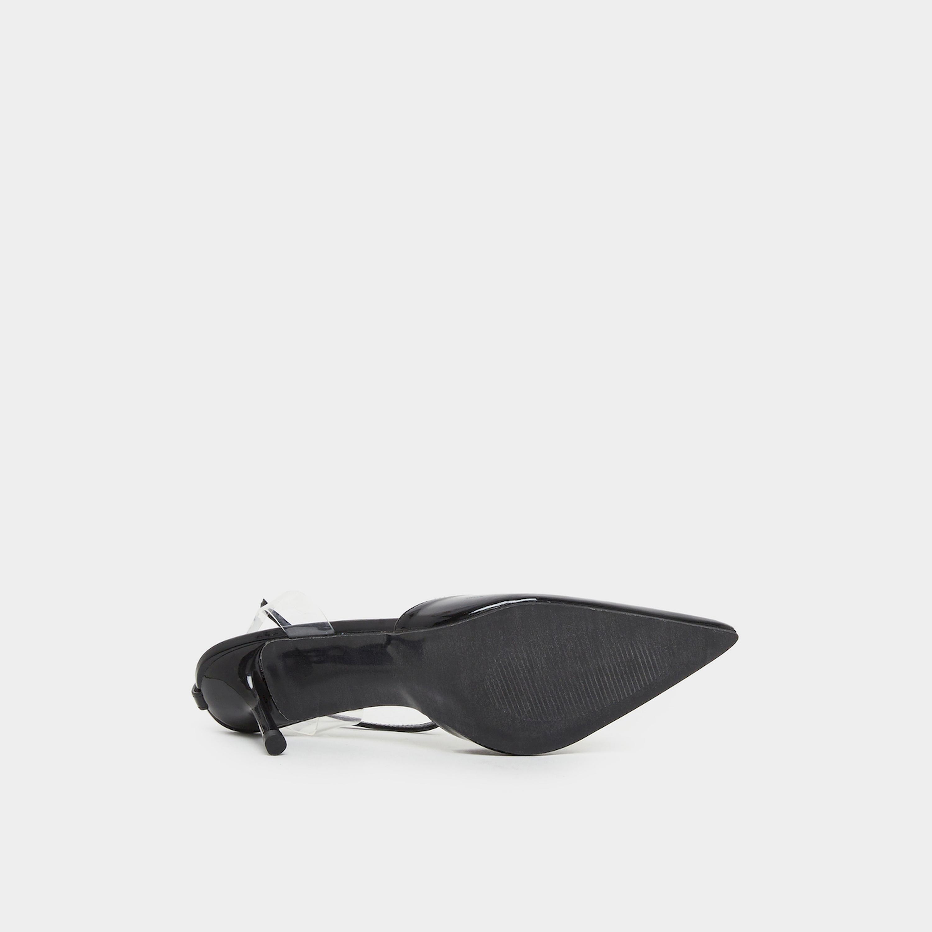 Styli Black Patent Ankle Strap Pointed-Toe Shoes-women-shoes-heels-image-6