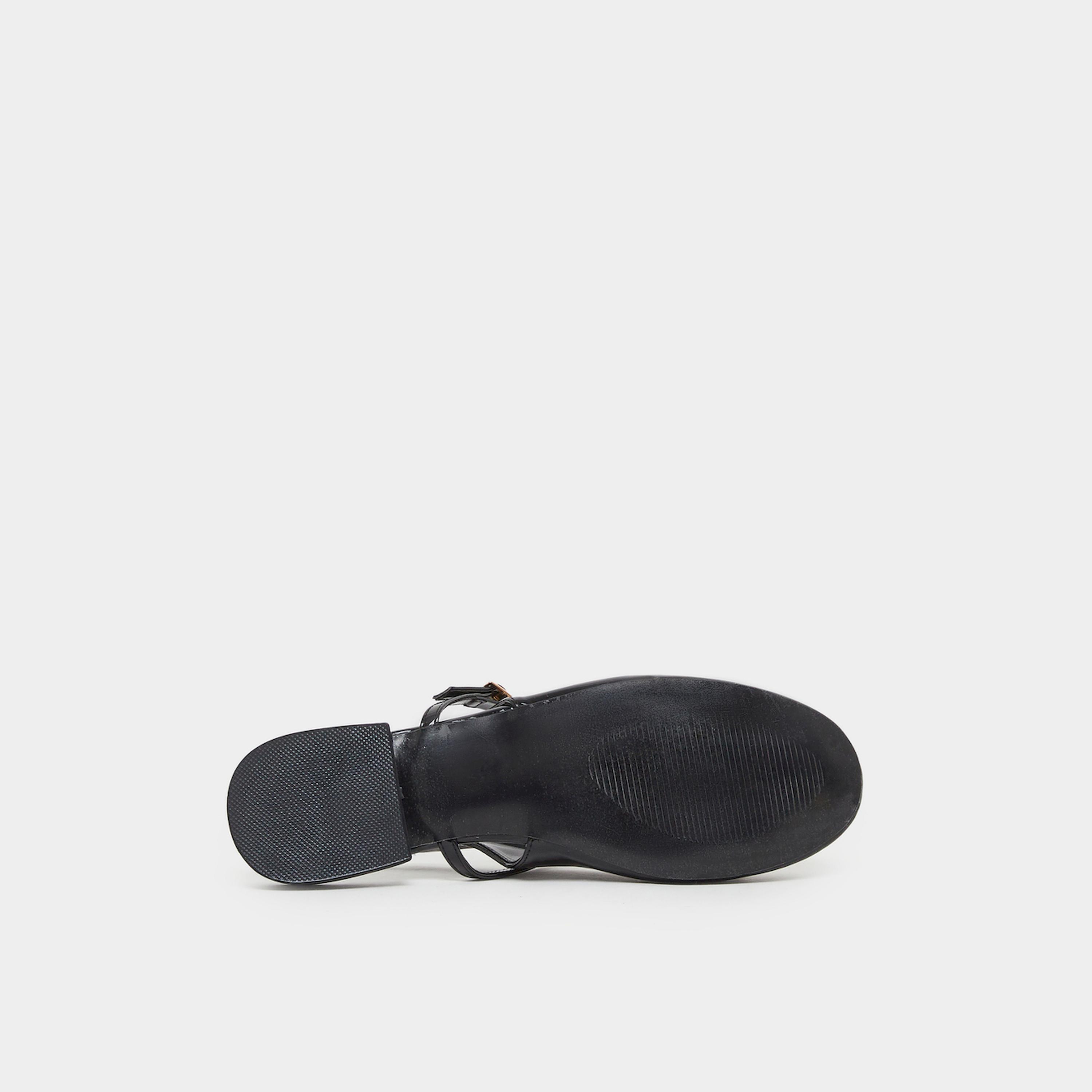 Styli Black Patent Leather Slingback Shoes-women-shoes-ballerinas-image-6
