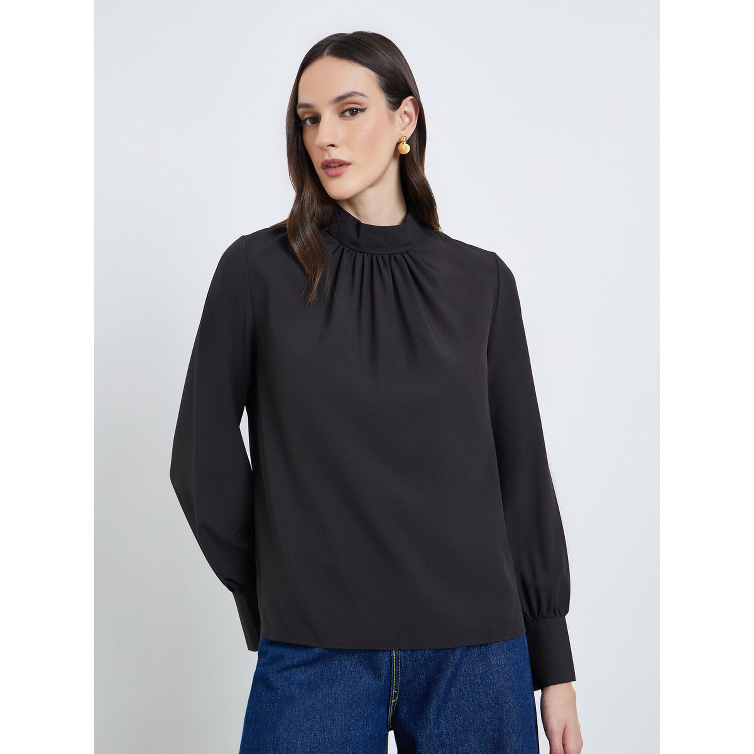 بلوزة مكسرة بياقة عالية-women-clothing-shirtsandblouses-blouses-image-1