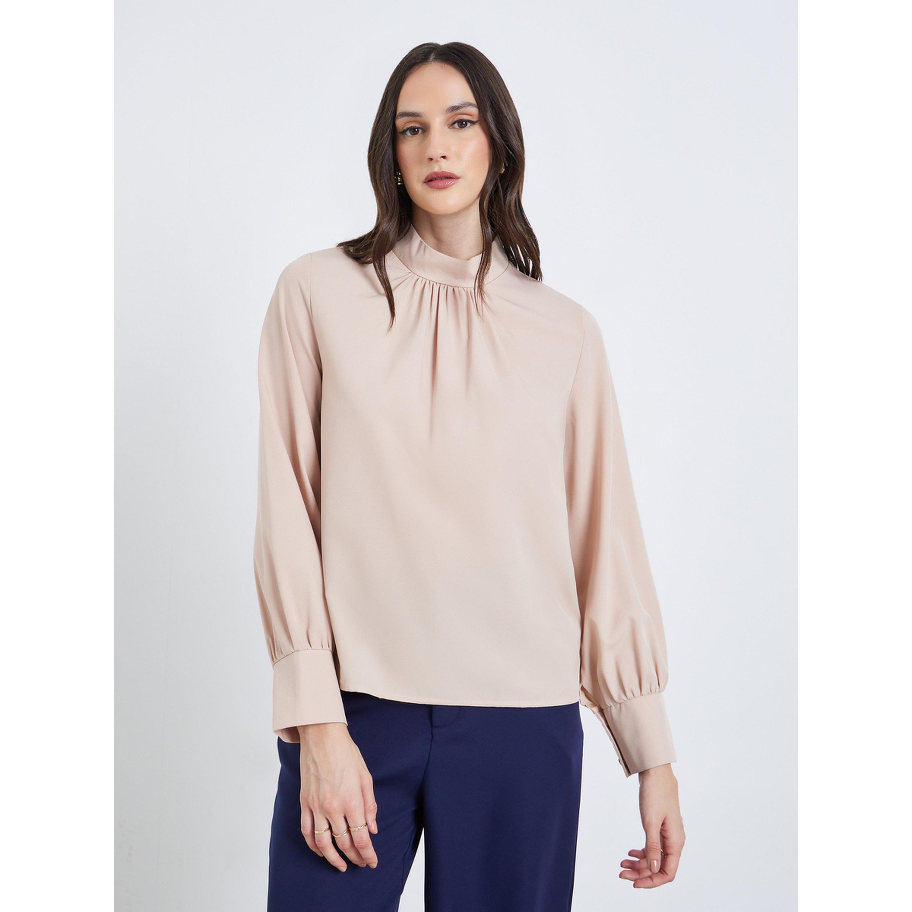 بلوزة بأكمام منفوخة-women-clothing-shirtsandblouses-blouses-image-1