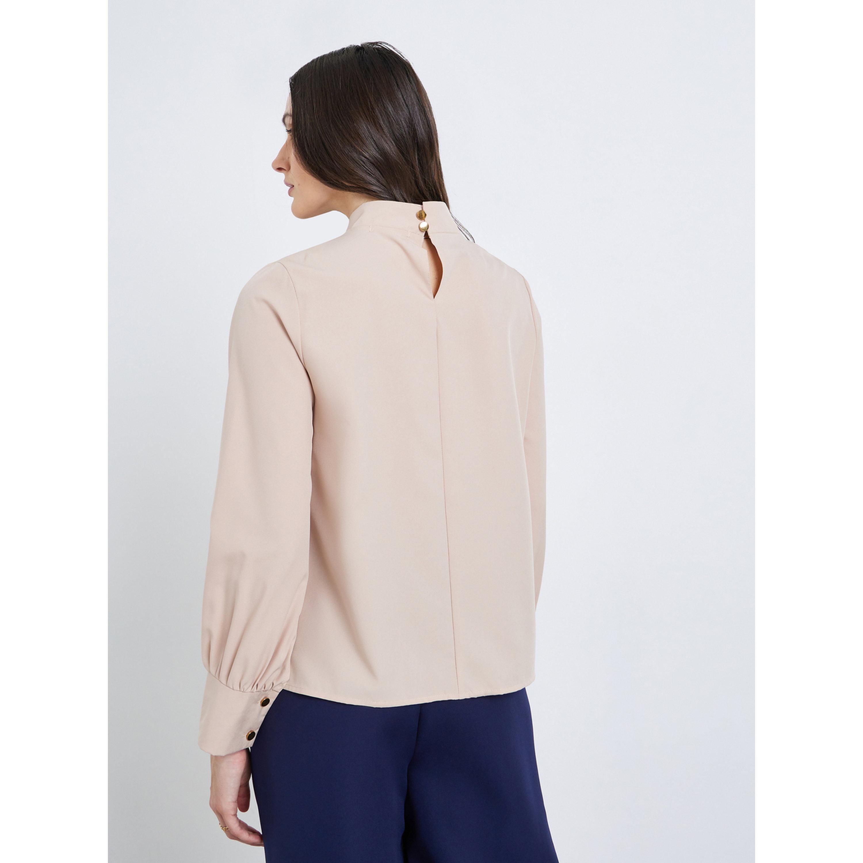 Styli Women Beige Balloon Sleeve Blouse-women-clothing-shirtsandblouses-blouses-image-5