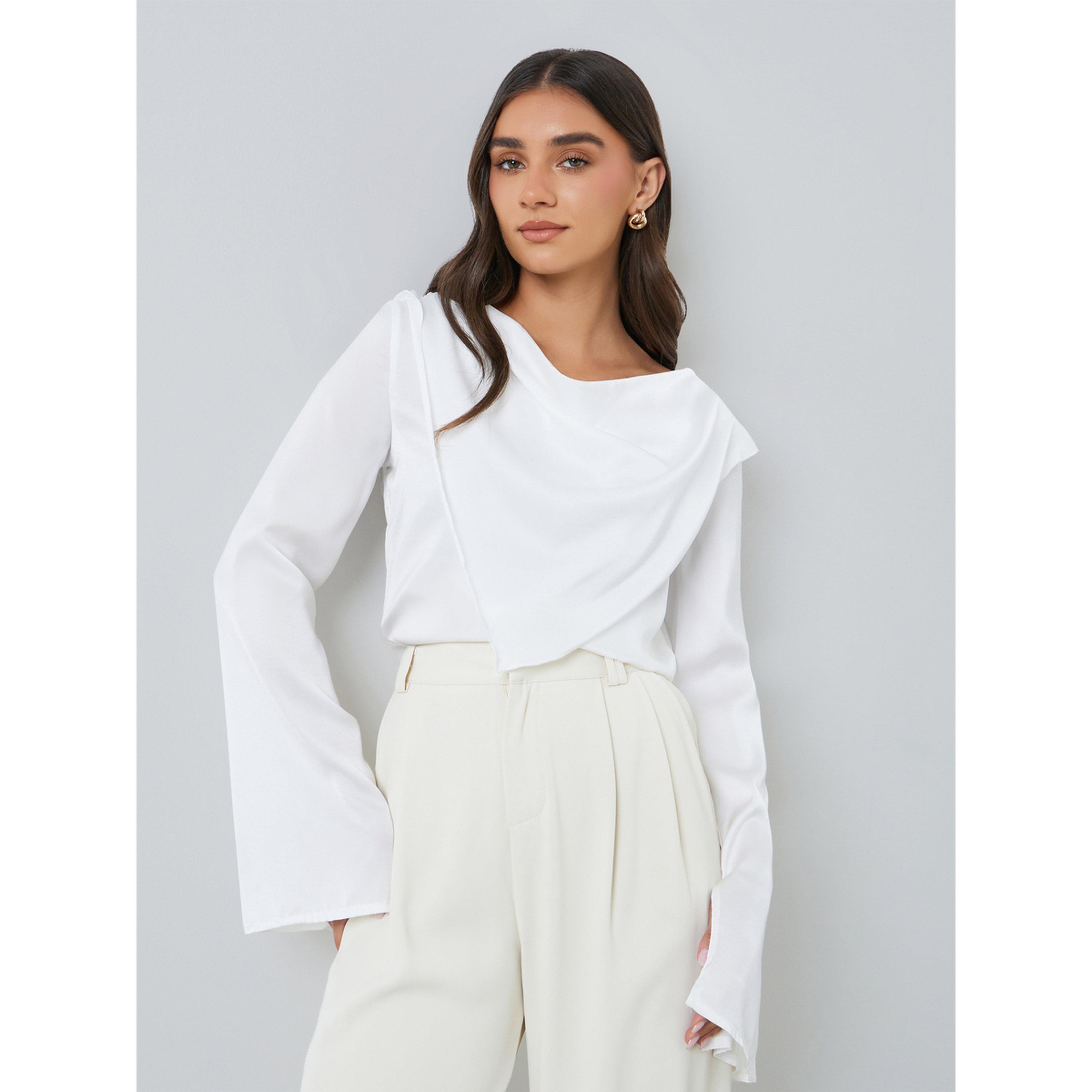 بلوزة نسائية بيضاء بأكمام طويلة-women-clothing-shirtsandblouses-blouses-image-3