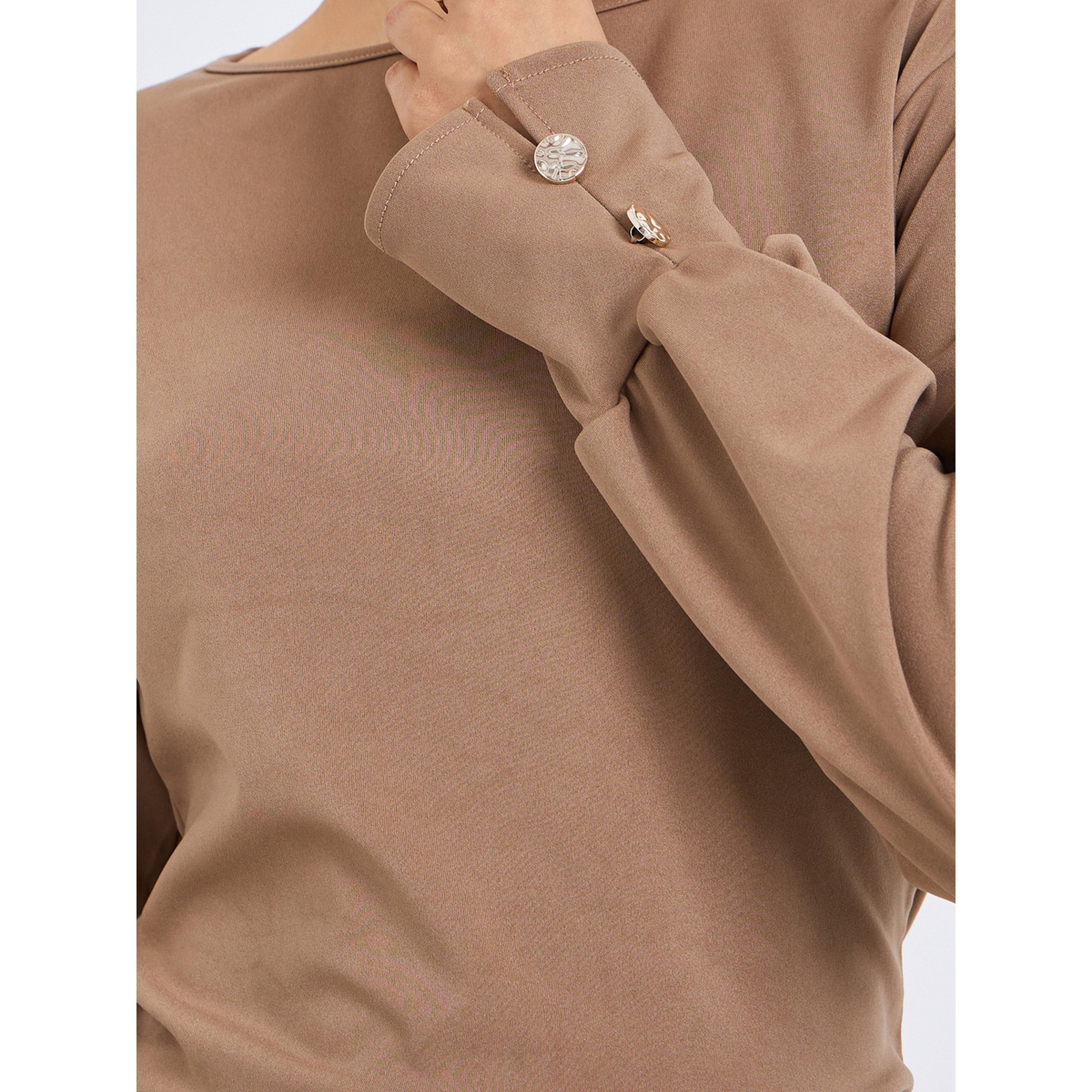 بلوزة بتفاصيل محبوكة وأكمام طويلة-women-clothing-shirtsandblouses-blouses-image-5