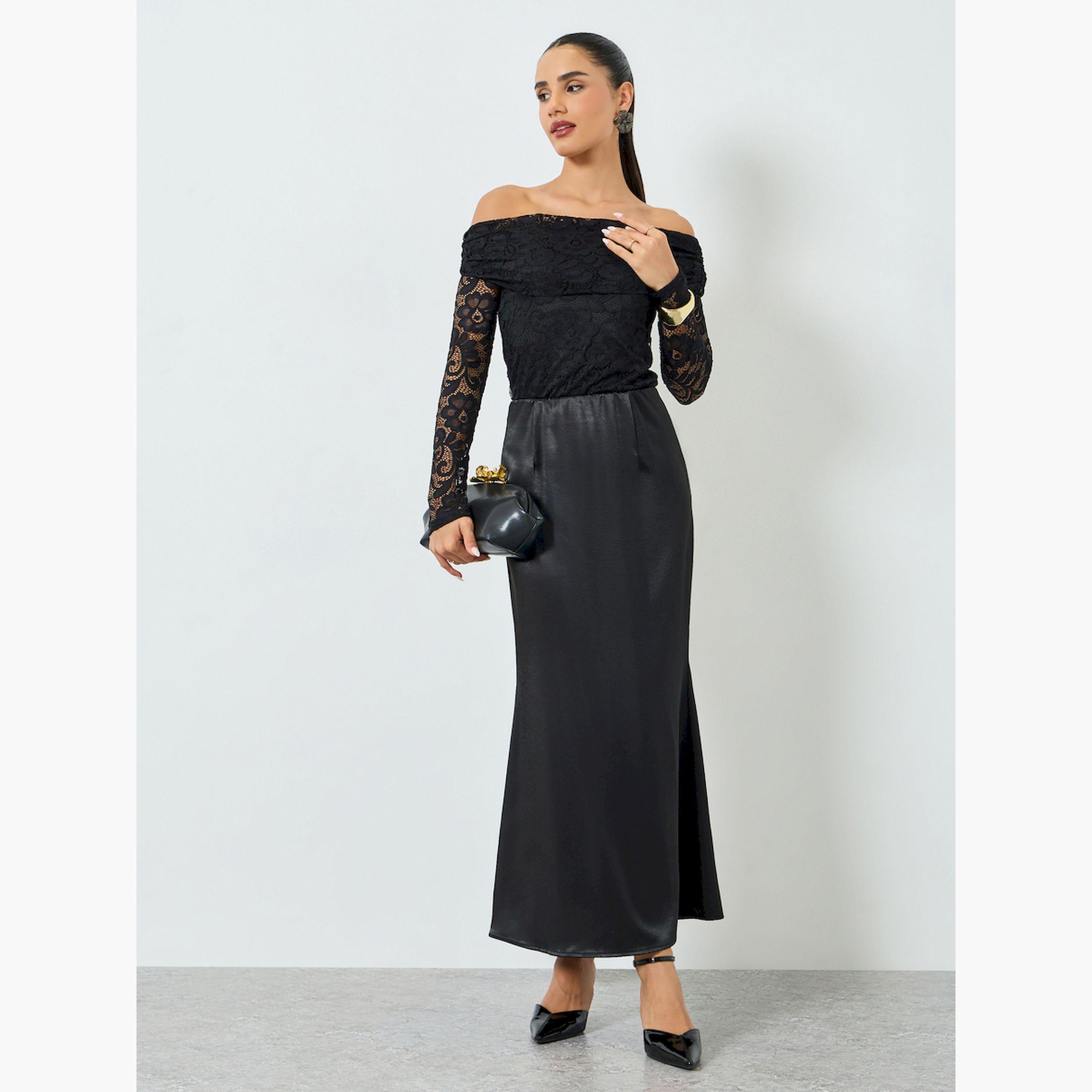 بلوزة دانتيل أكمام طويلة بأكتاف مكشوفة-women-clothing-shirtsandblouses-blouses-image-2