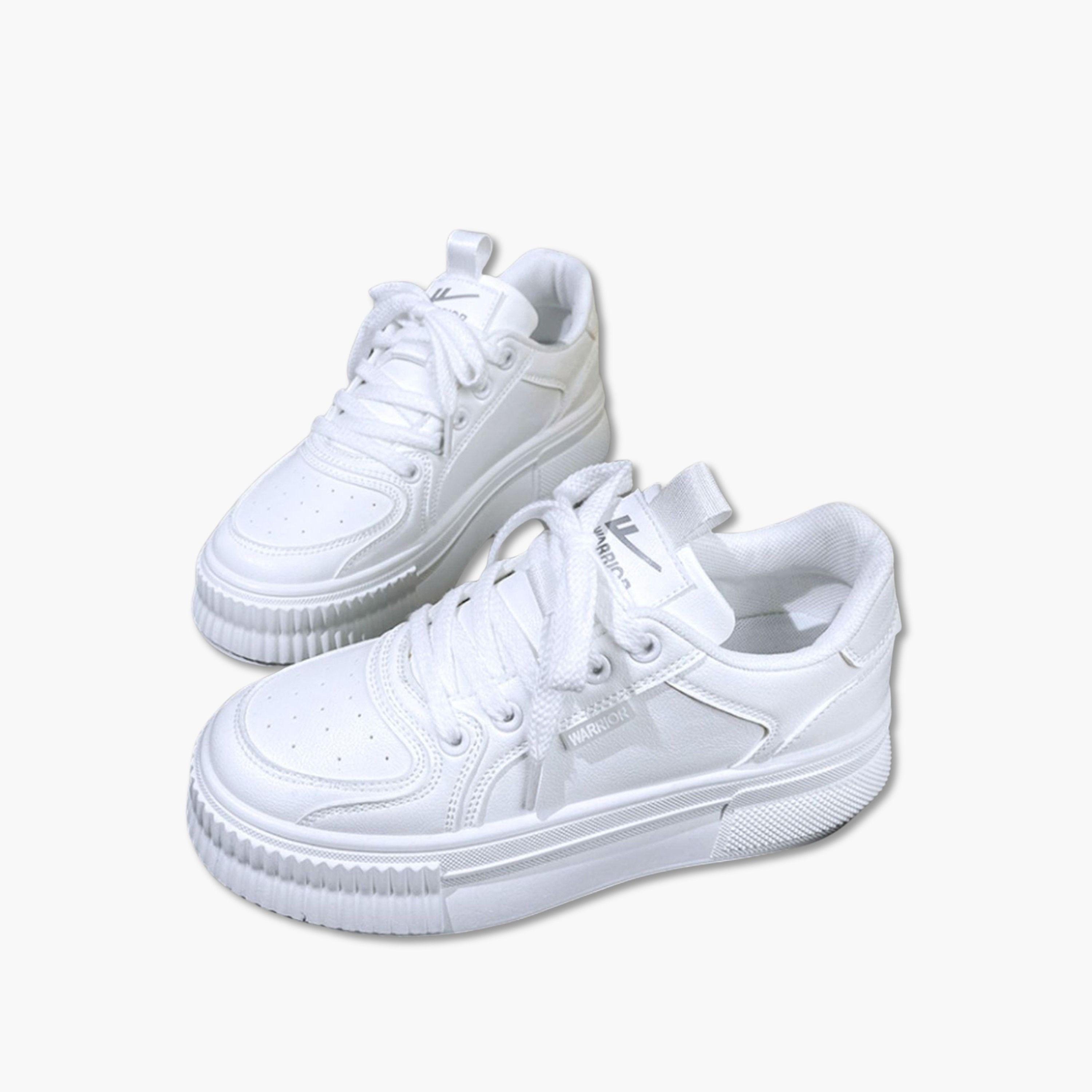 حذاء سنيكرز كاجوال بملمس بارز وأربطة للنساء-women-shoes-sneakers-image-3