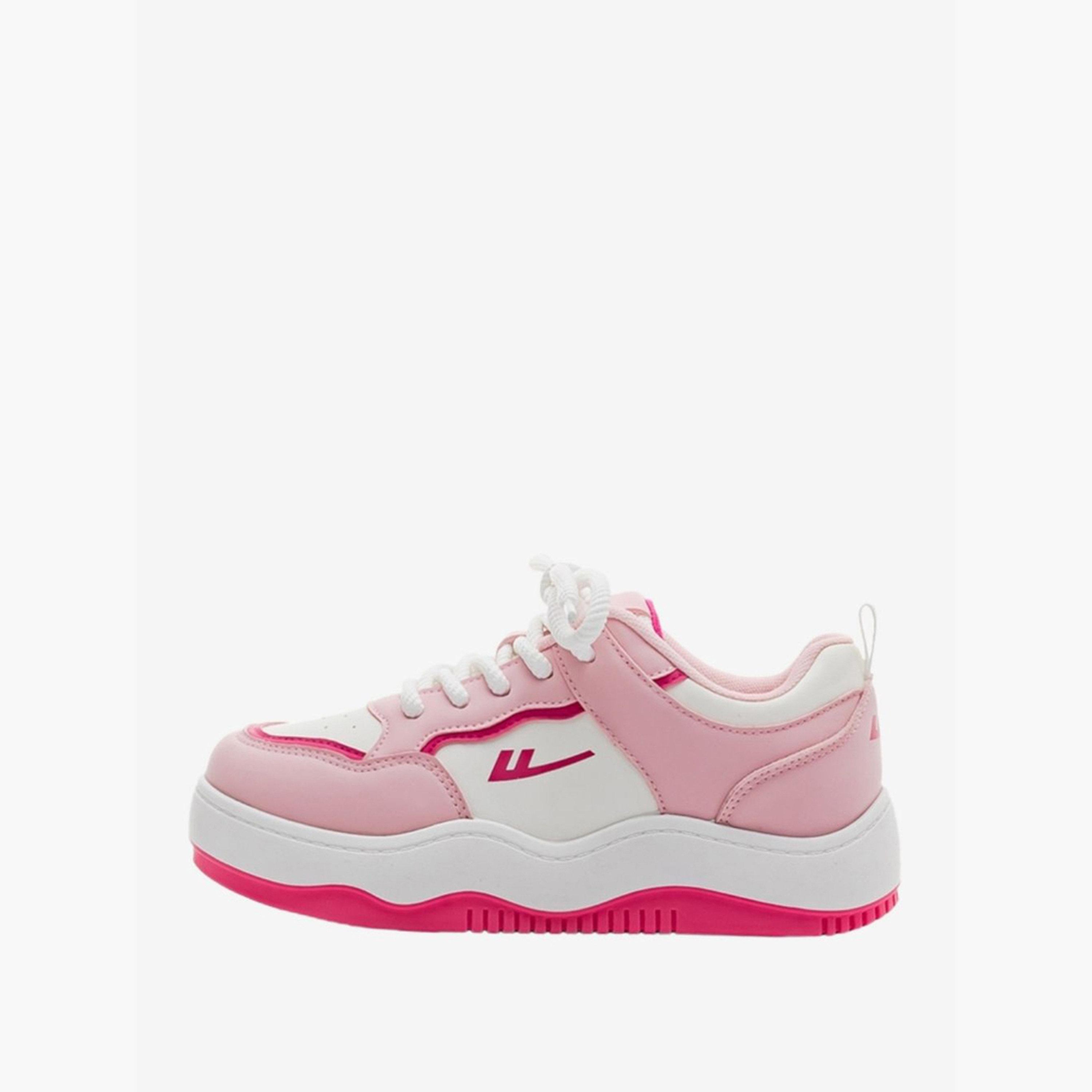 حذاء سنيكرز برباط وتصميم كتل ألوان-women-shoes-sneakers-image-2
