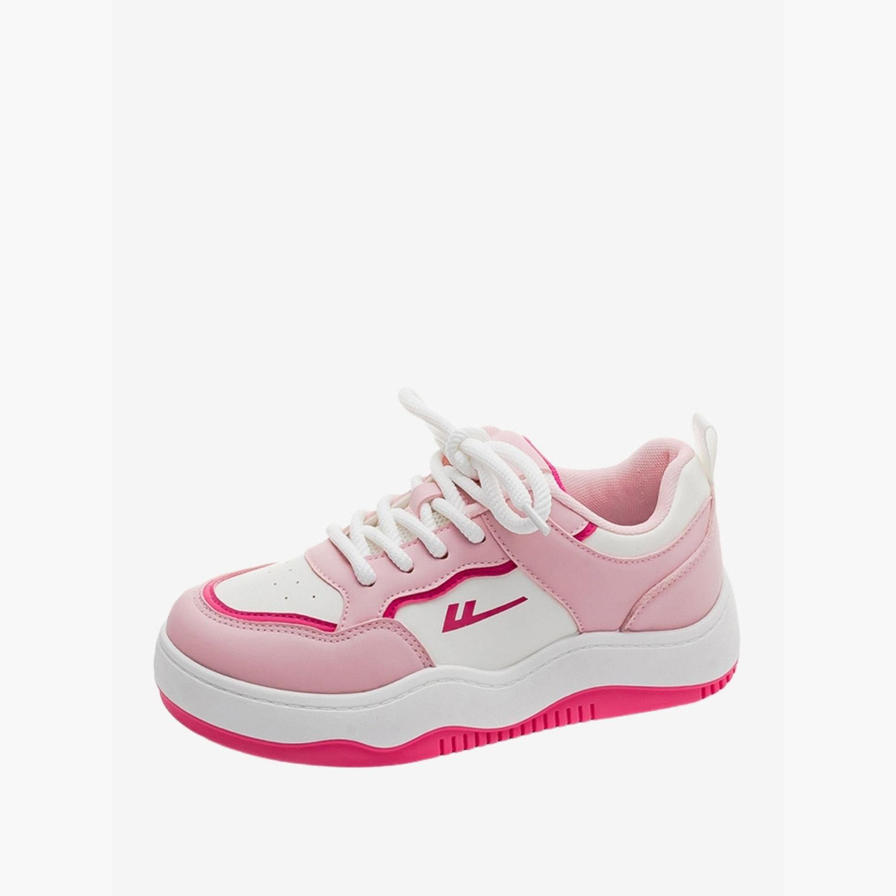 Babaya X Styli Women Color Block Lace Up Sneakers-women-shoes-sneakers-image-3
