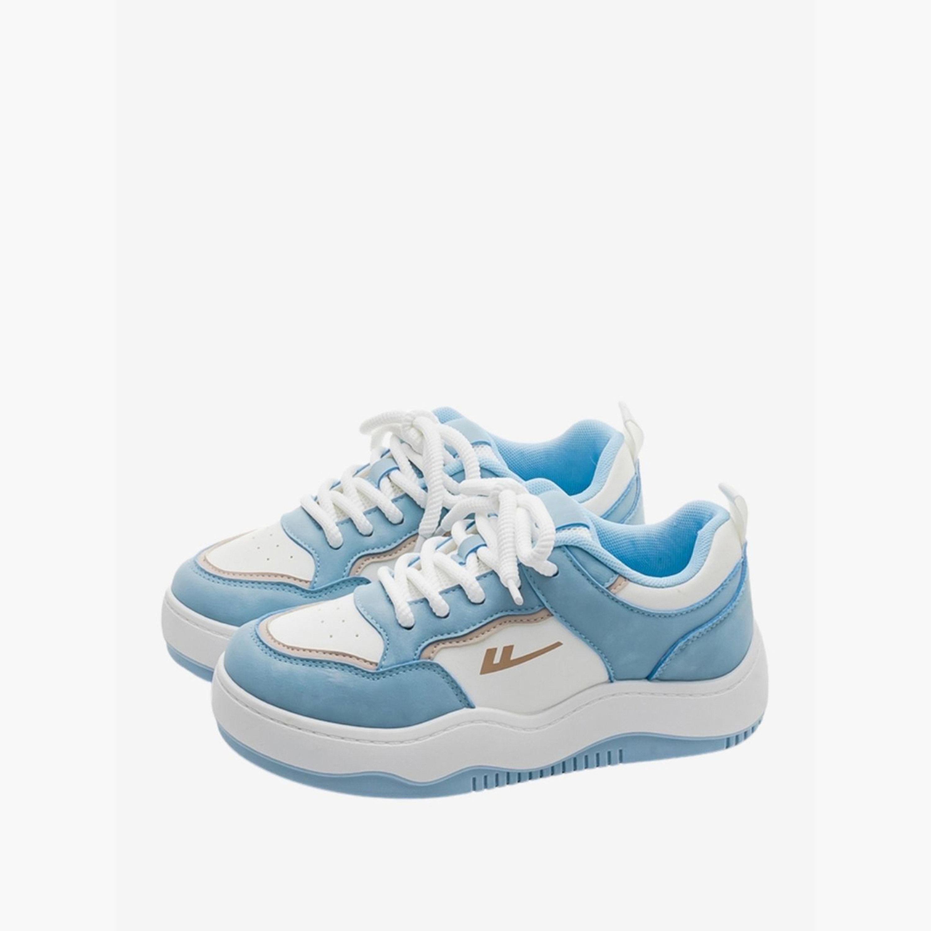 حذاء سنيكرز برباط وتصميم كتل ألوان-women-shoes-sneakers-image-1