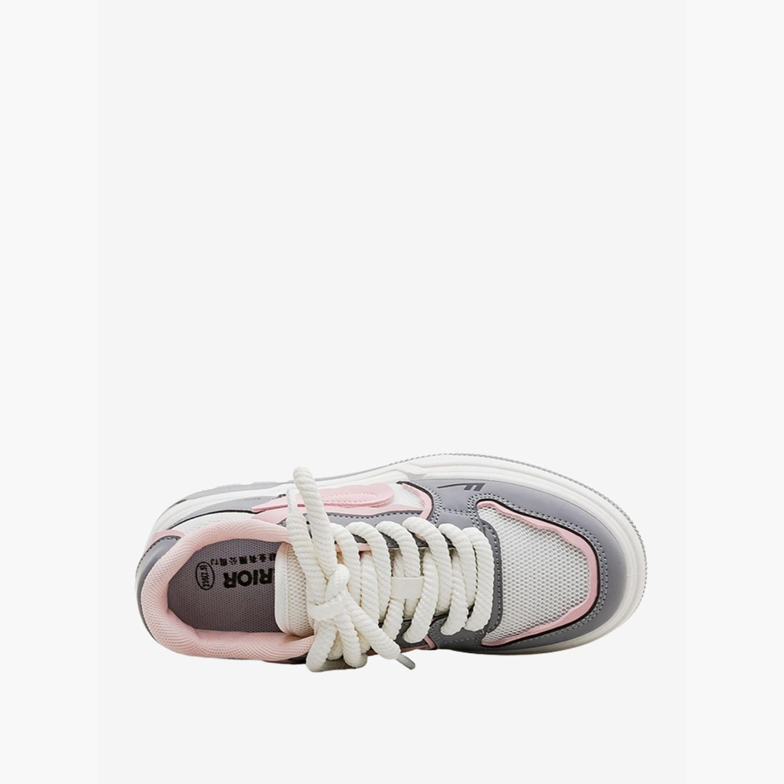 حذاء سنيكرز مريح بنمط كتل الالوان للنساء-women-shoes-sneakers-image-3