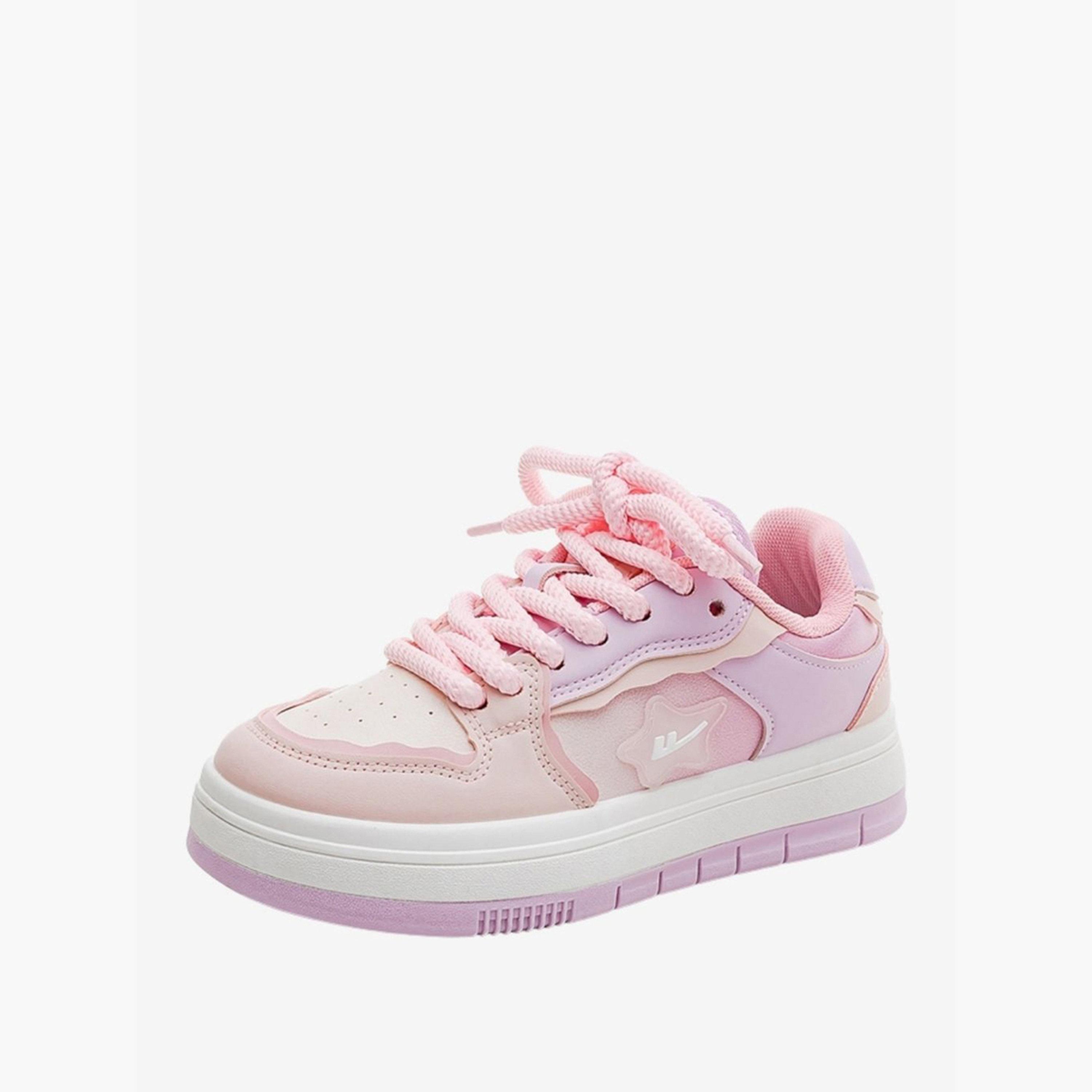 حذاء سنيكرز بنعل سميك ونمط كتل ألوان للنساء-women-shoes-sneakers-image-1