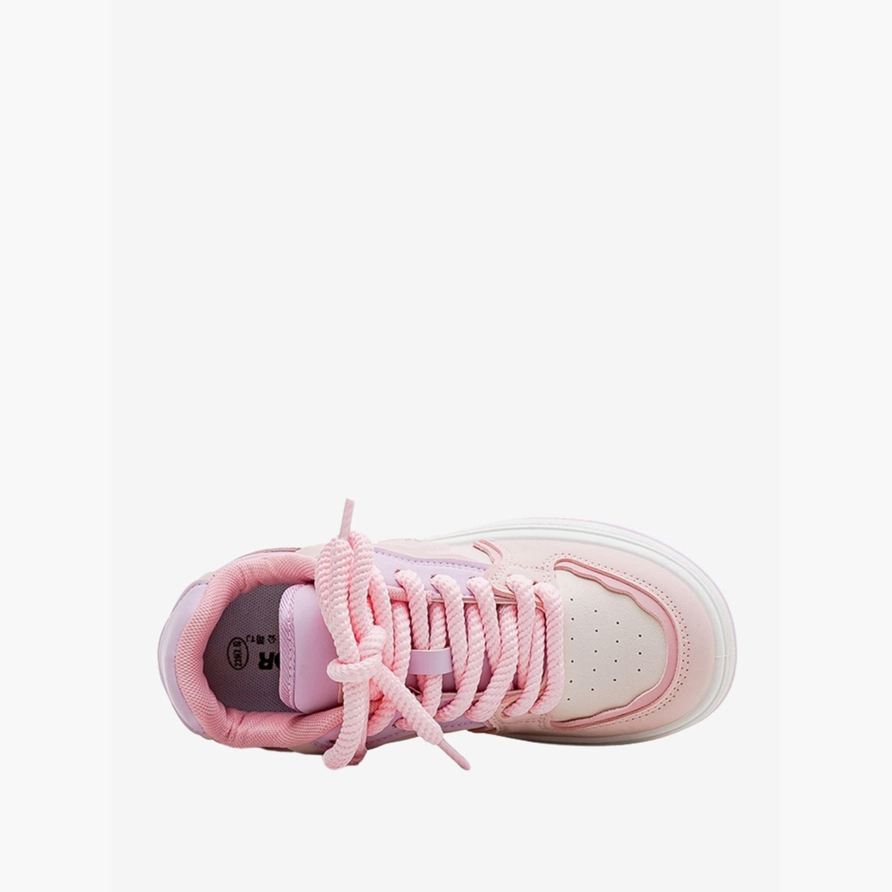 Babaya X Styli Women Thick Lace Up Color Block Sneakers-women-shoes-sneakers-image-3