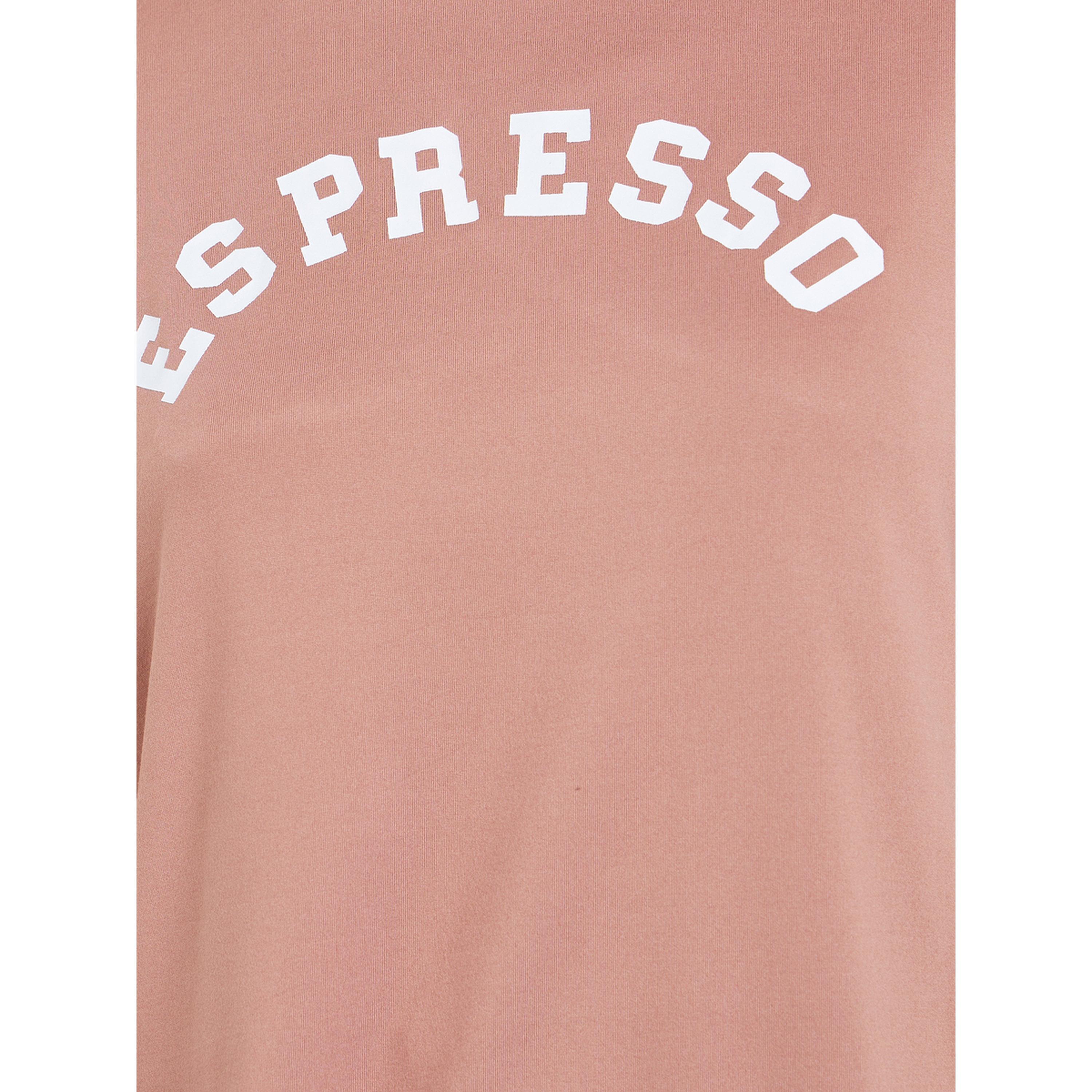 Styli Women Brown Slogan T-Shirt and Striped Pyjama Set-women-clothing-nightwear-pyjamas-longsets-image-5