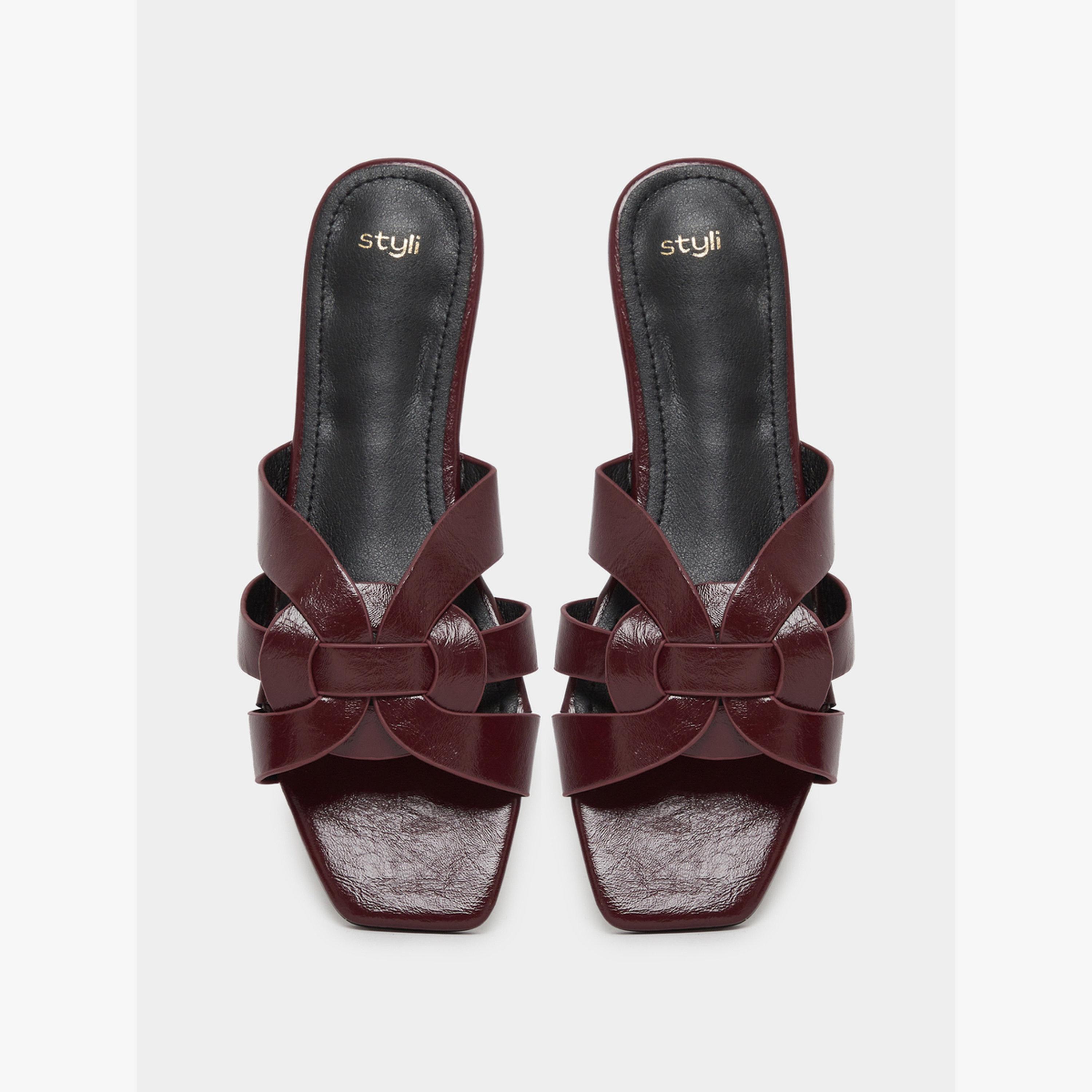 صندل فلات بأربطة كروس متقاطعة-women-shoes-sandals-flats-image-3