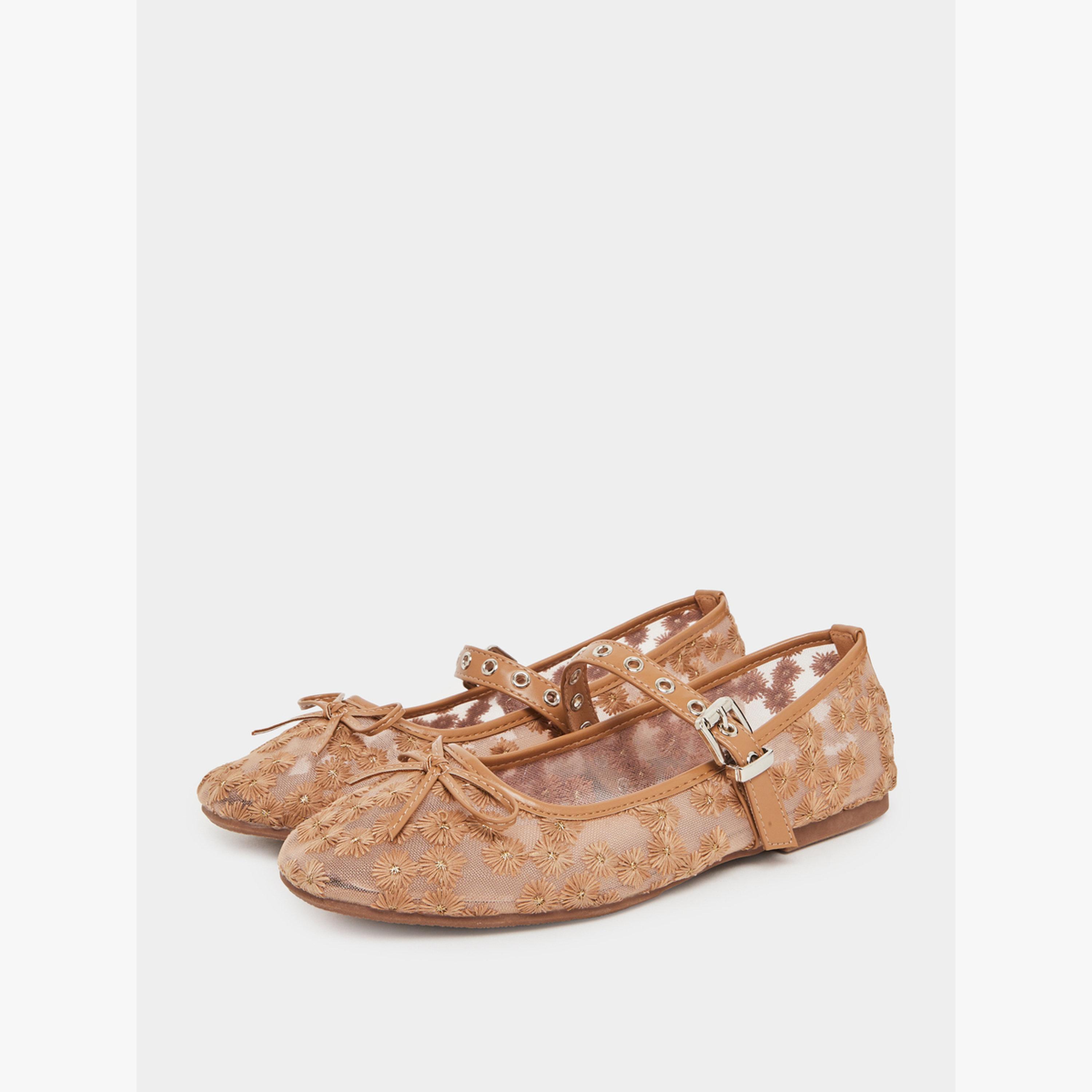 حذاء باليرينا بتفاصيل زهور مُطرّزة-women-shoes-ballerinas-image-1