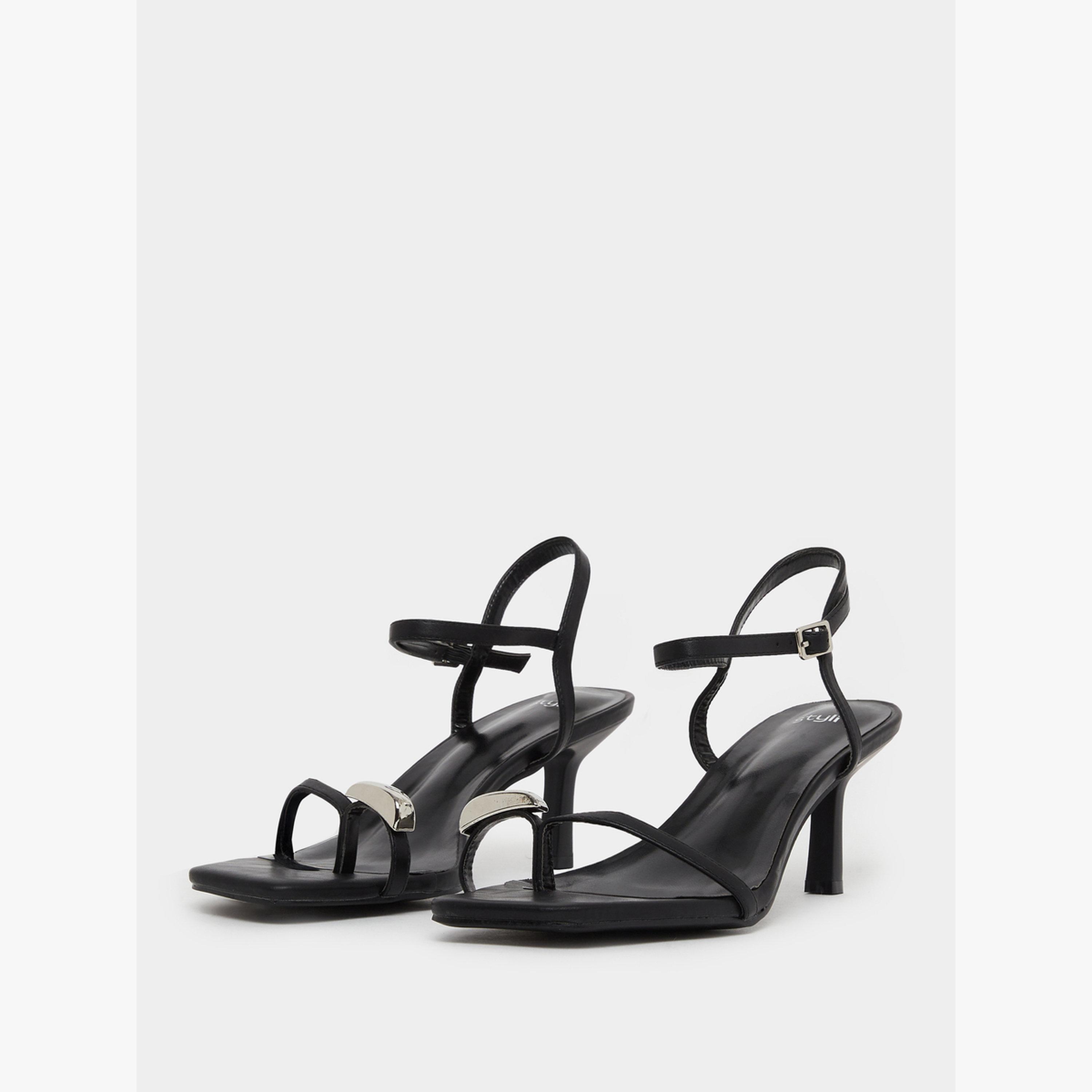 صندل بكعب ستيليتو مع أربطة-women-shoes-sandals-heeled-image-1