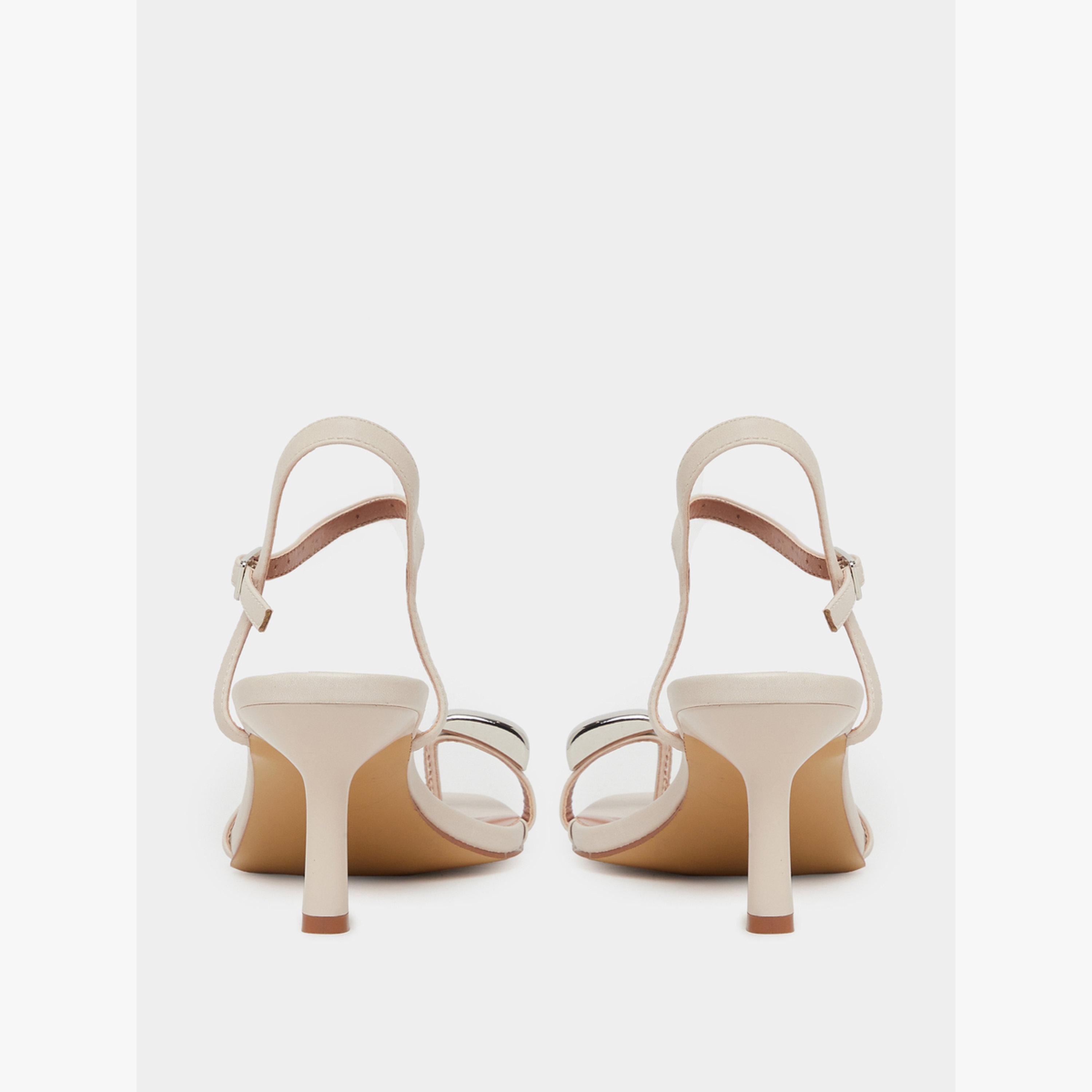 Styli Beige Strappy Stiletto Heel Sandals-women-shoes-sandals-heeled-image-5