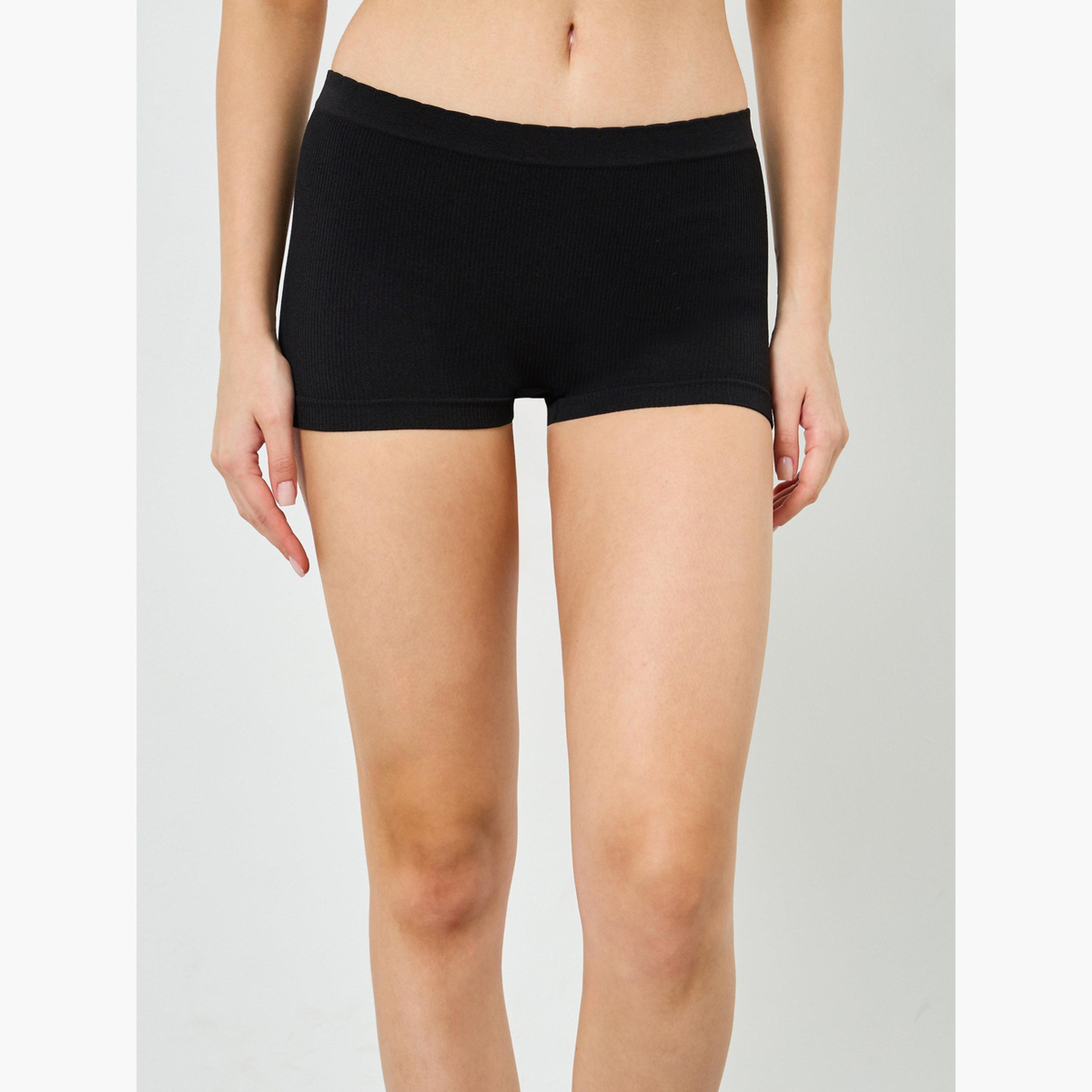 Styli Pack of 3 - Women Ribbed Boyshorts-women-clothing-lingerie-lingeriesets-image-3