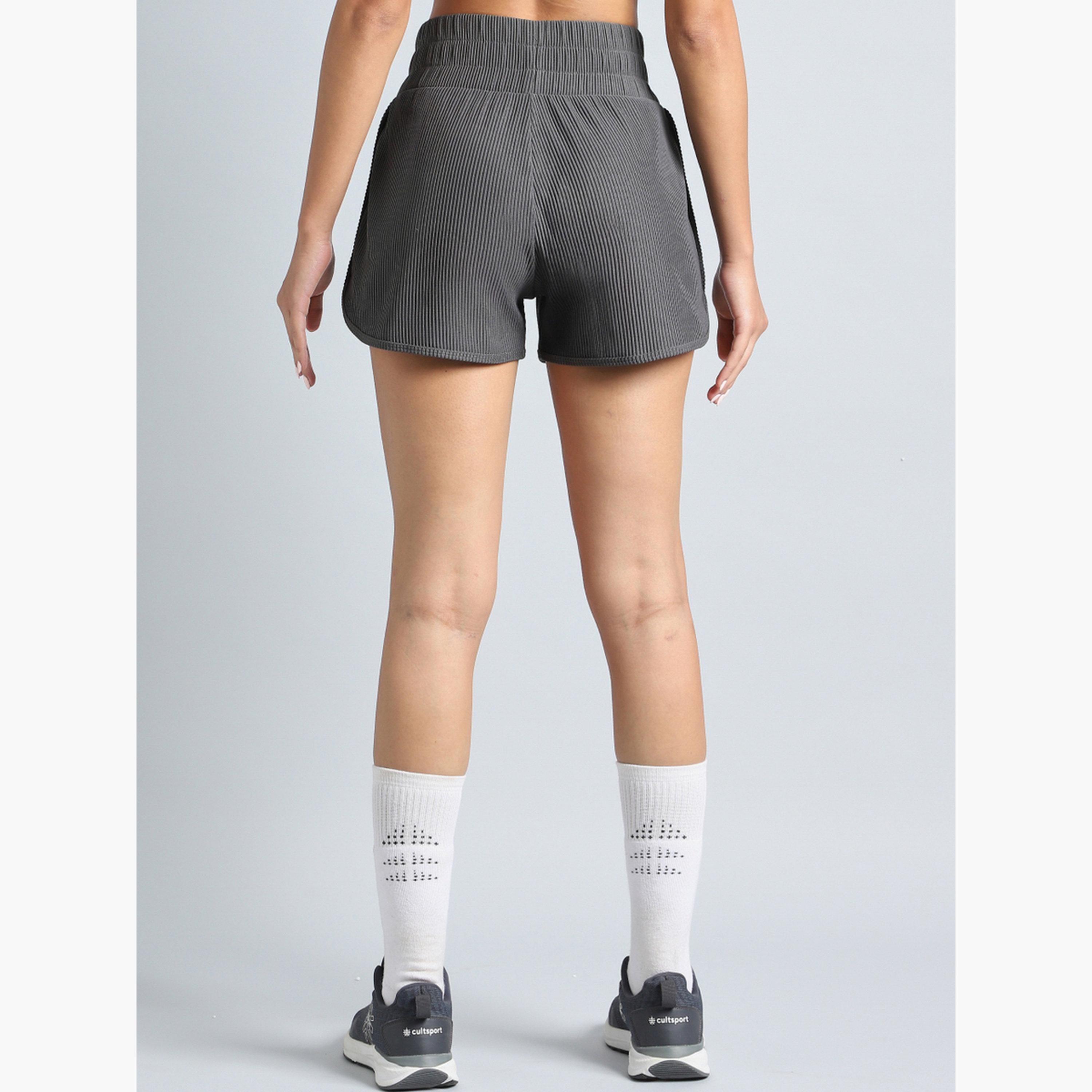 Cult X Styli Women Dark Grey Training Sculpted Shorts-women-clothing-bottoms-shorts-image-6
