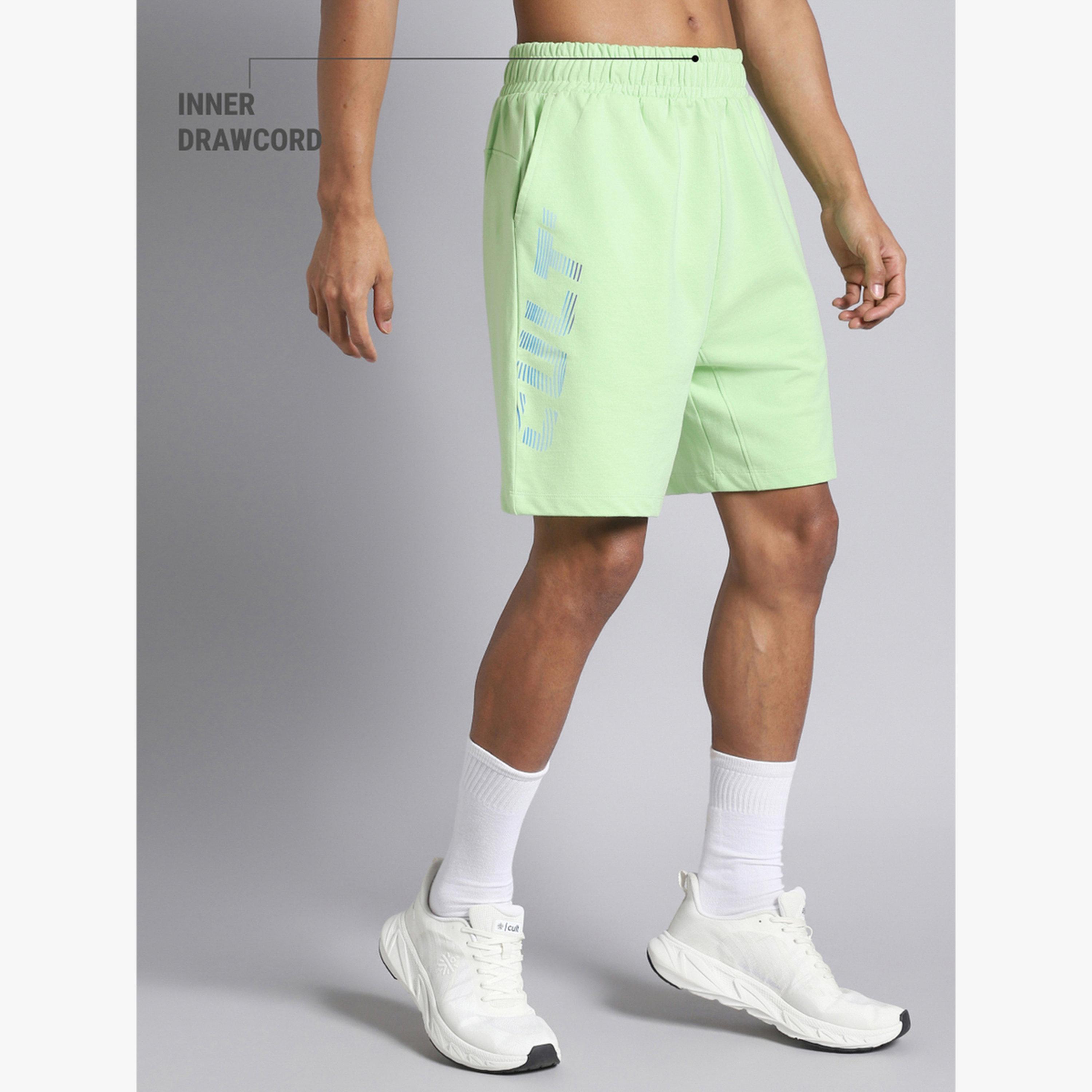 Cult X Styli Men Lime Dance Brand Carrier Shorts-sports-men-clothing-bottoms-shorts-image-6