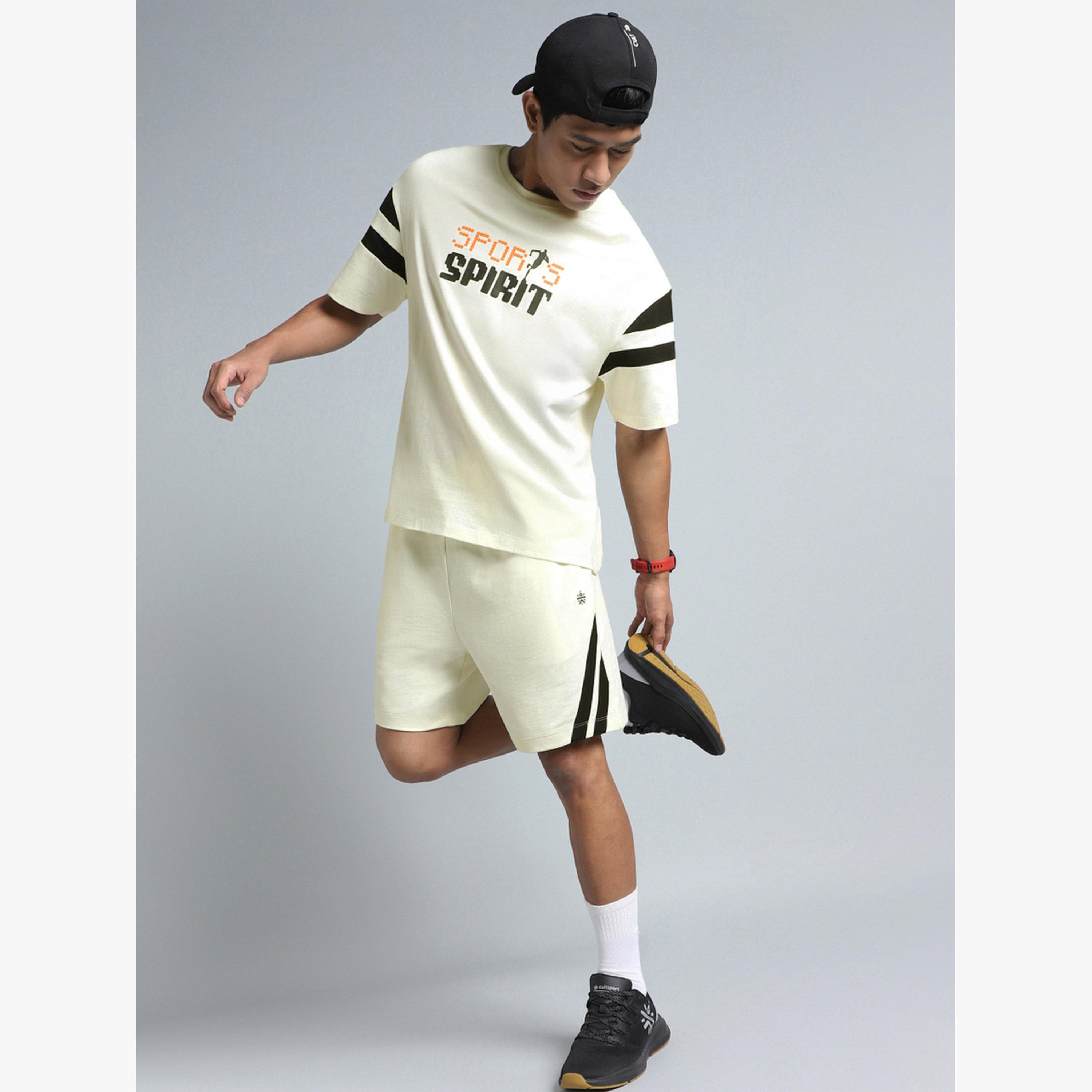 Cult X Styli Men Off White Move Easy Shorts-sports-men-clothing-bottoms-shorts-image-4