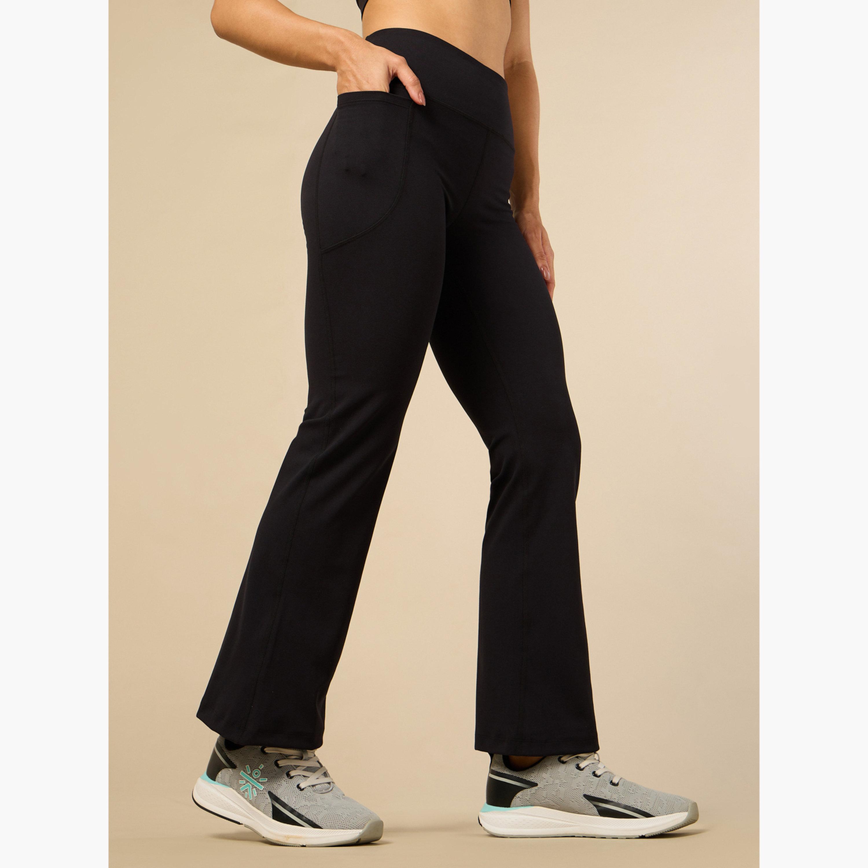 Cult X Styli Women Black Performance Flare Pants-women-clothing-bottoms-joggers-image-4