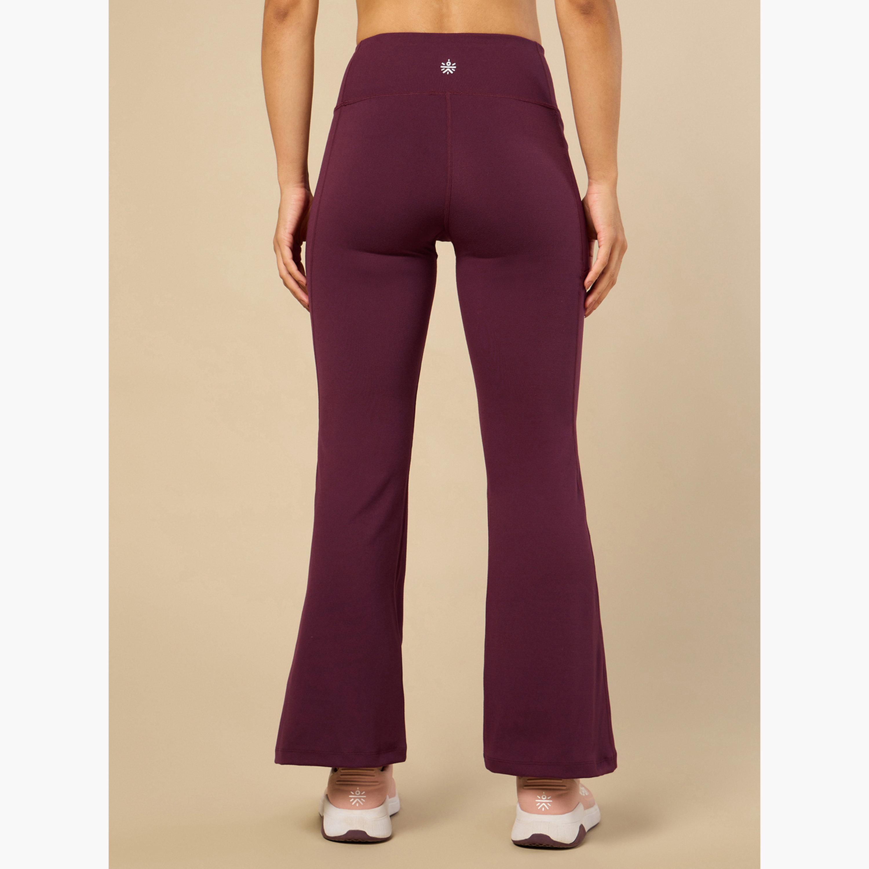 Cult X Styli Women Wine Performance Flare Pants-women-clothing-bottoms-joggers-image-6
