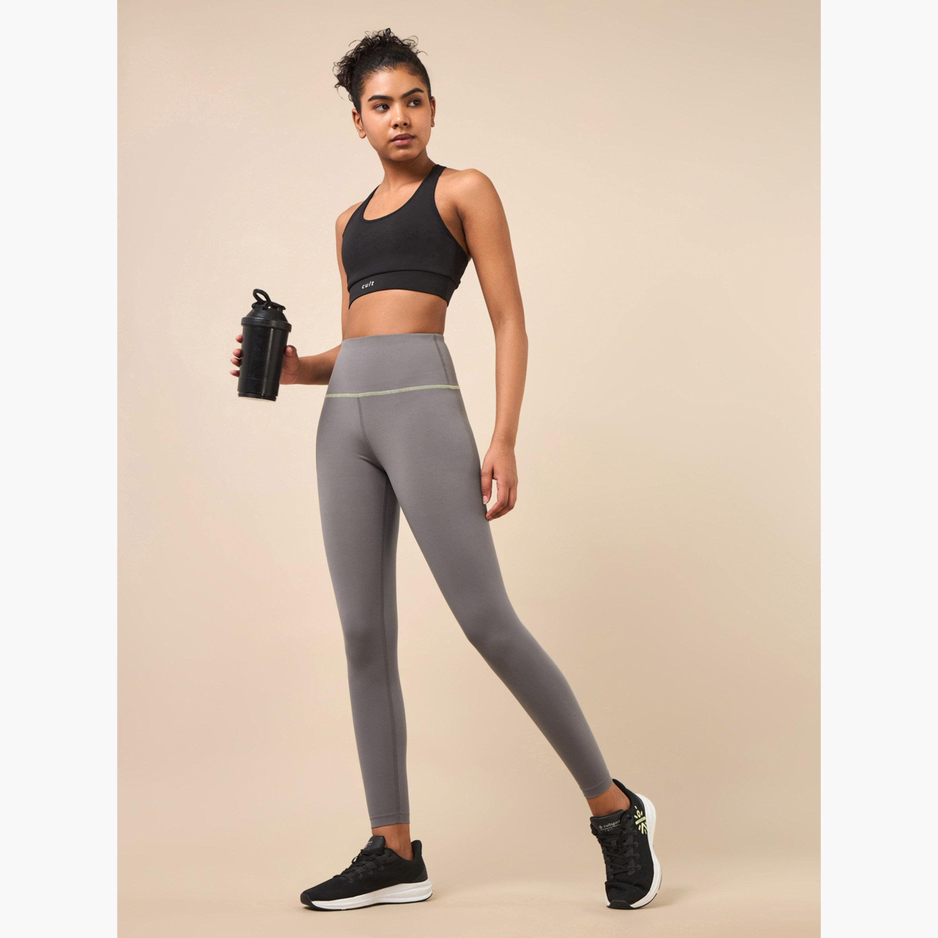 Cult X Styli Women Grey Core Performance Leggings-women-clothing-sportswearandactivewear-bottoms-leggings-image-2