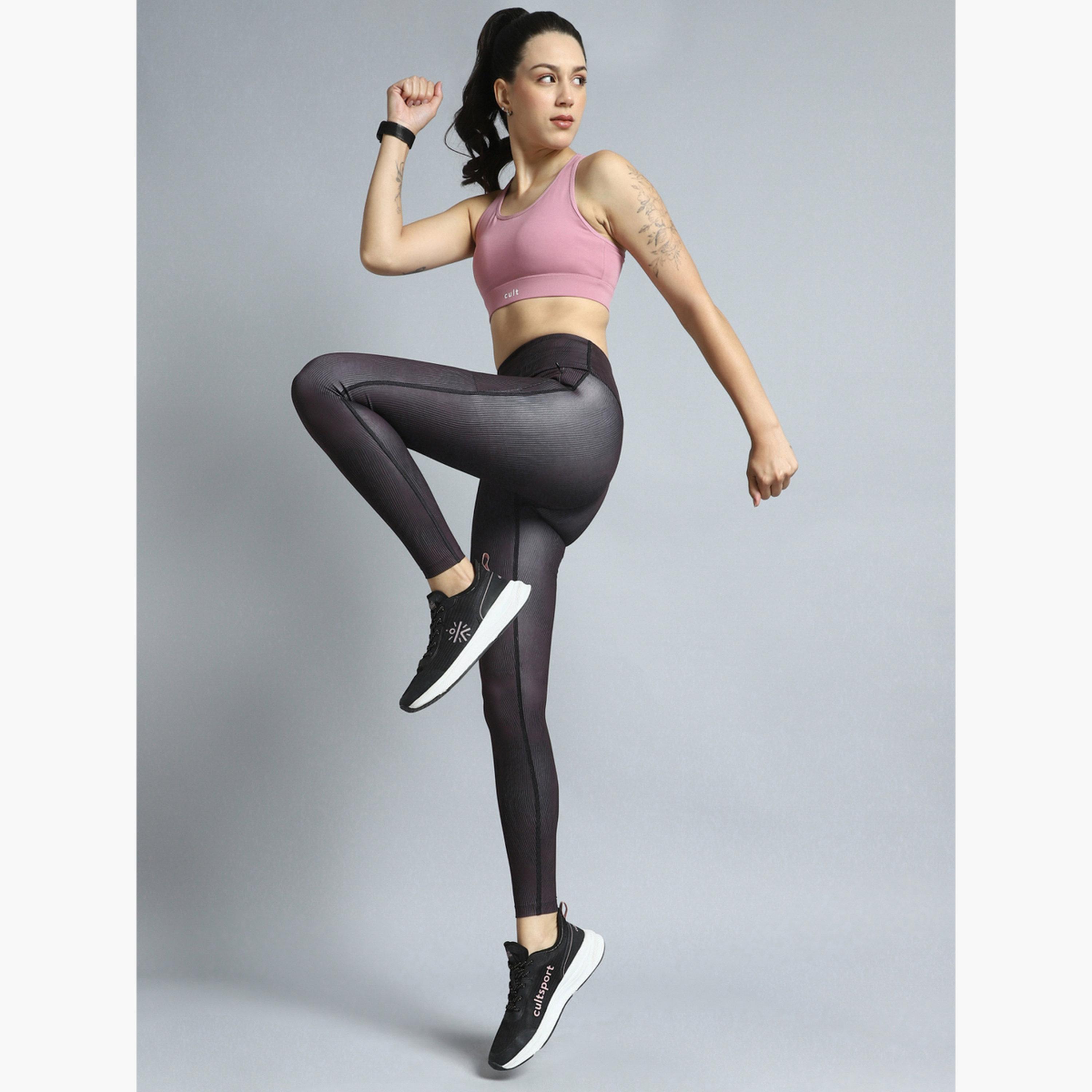 Cult X Styli Women Wine Urban Camo Running Leggings-women-clothing-sportswearandactivewear-bottoms-leggings-image-2